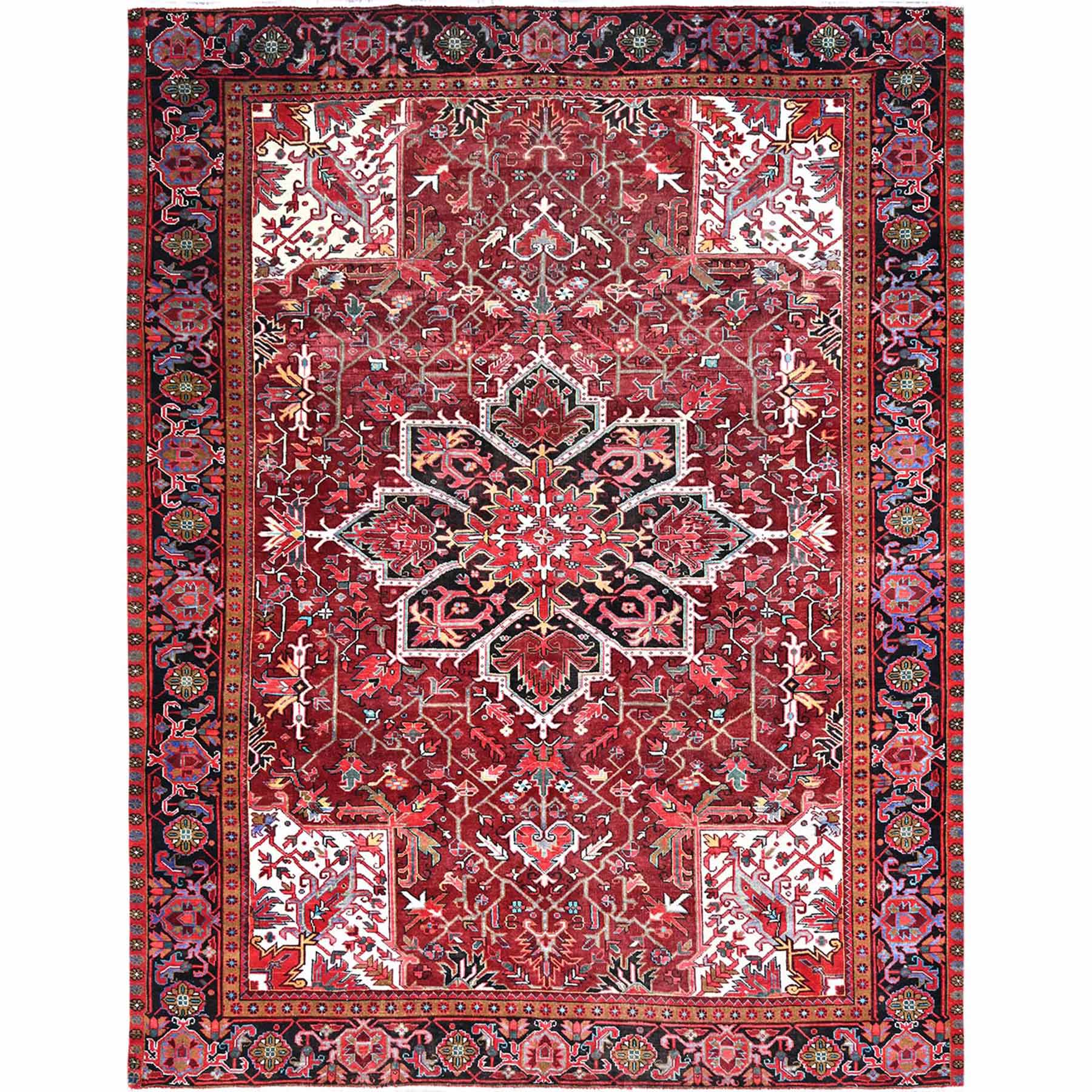 Heriz-Hand-Knotted-Rug-429600