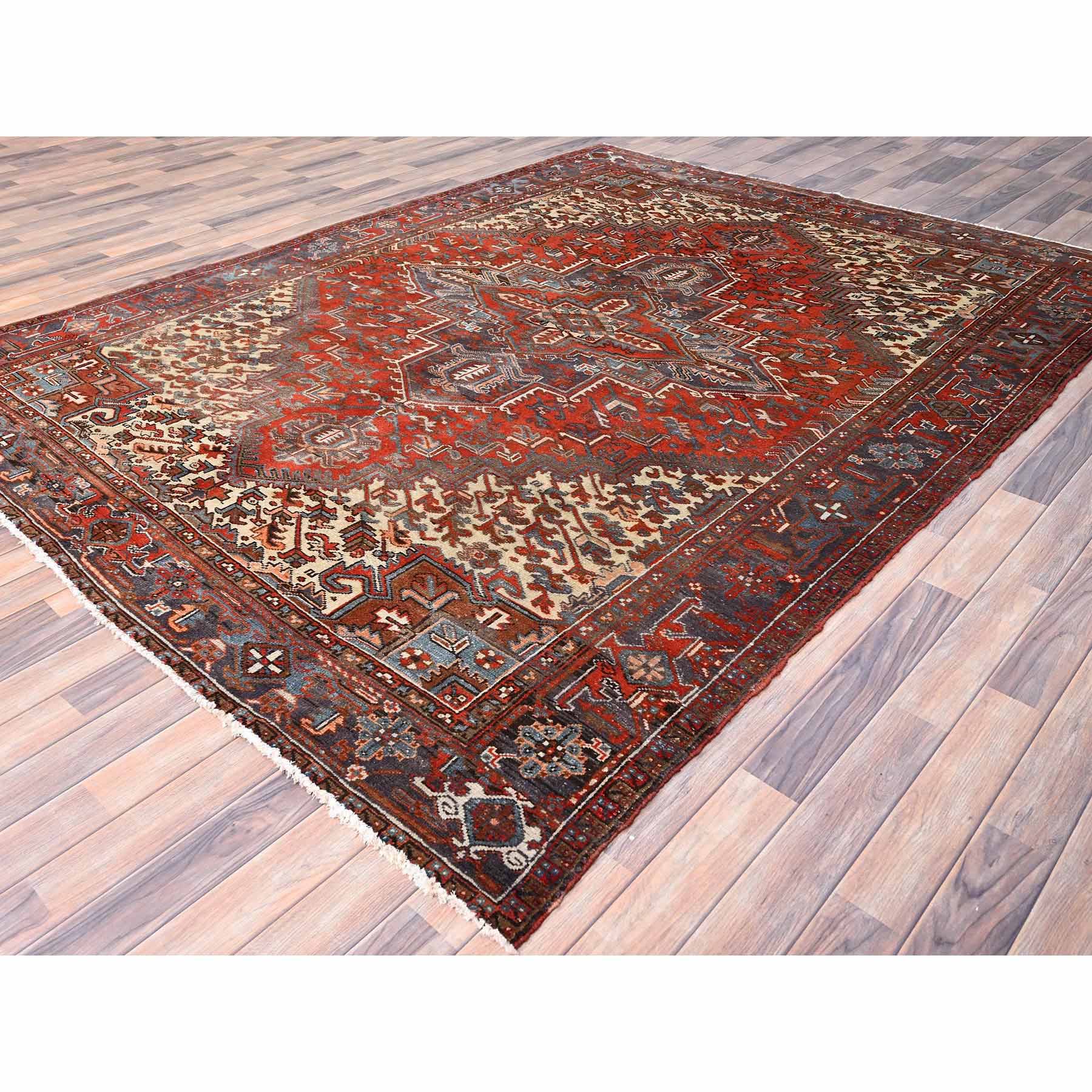 Heriz-Hand-Knotted-Rug-429635