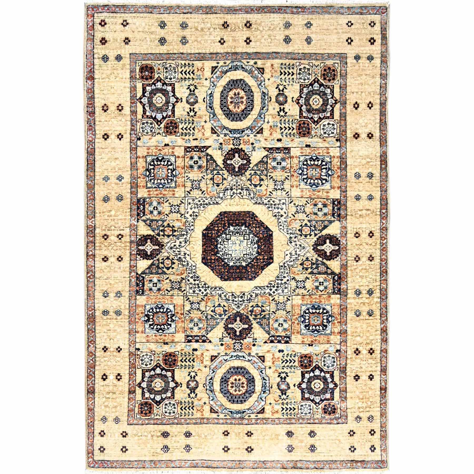 Mamluk-Hand-Knotted-Rug-429295