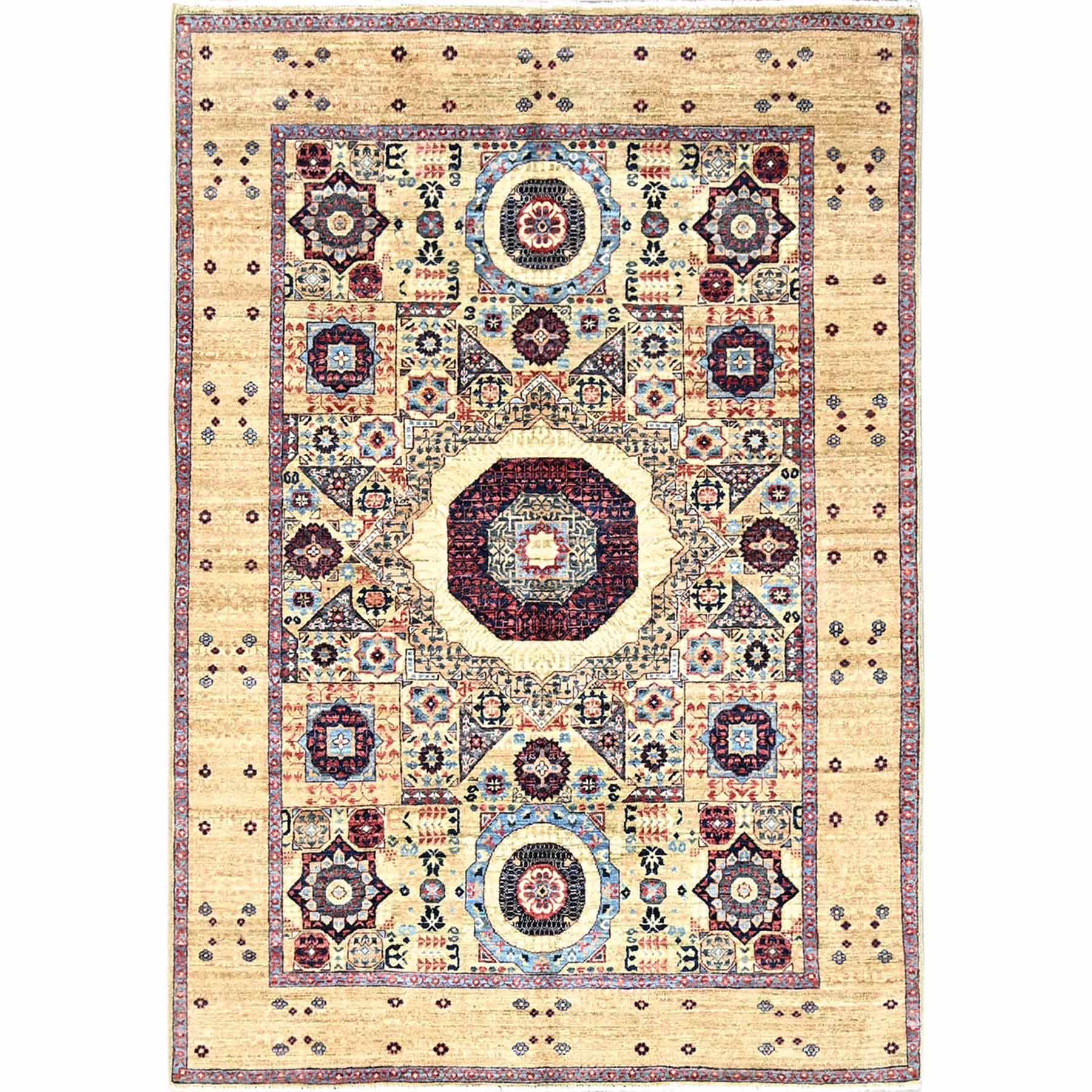Mamluk-Hand-Knotted-Rug-429305