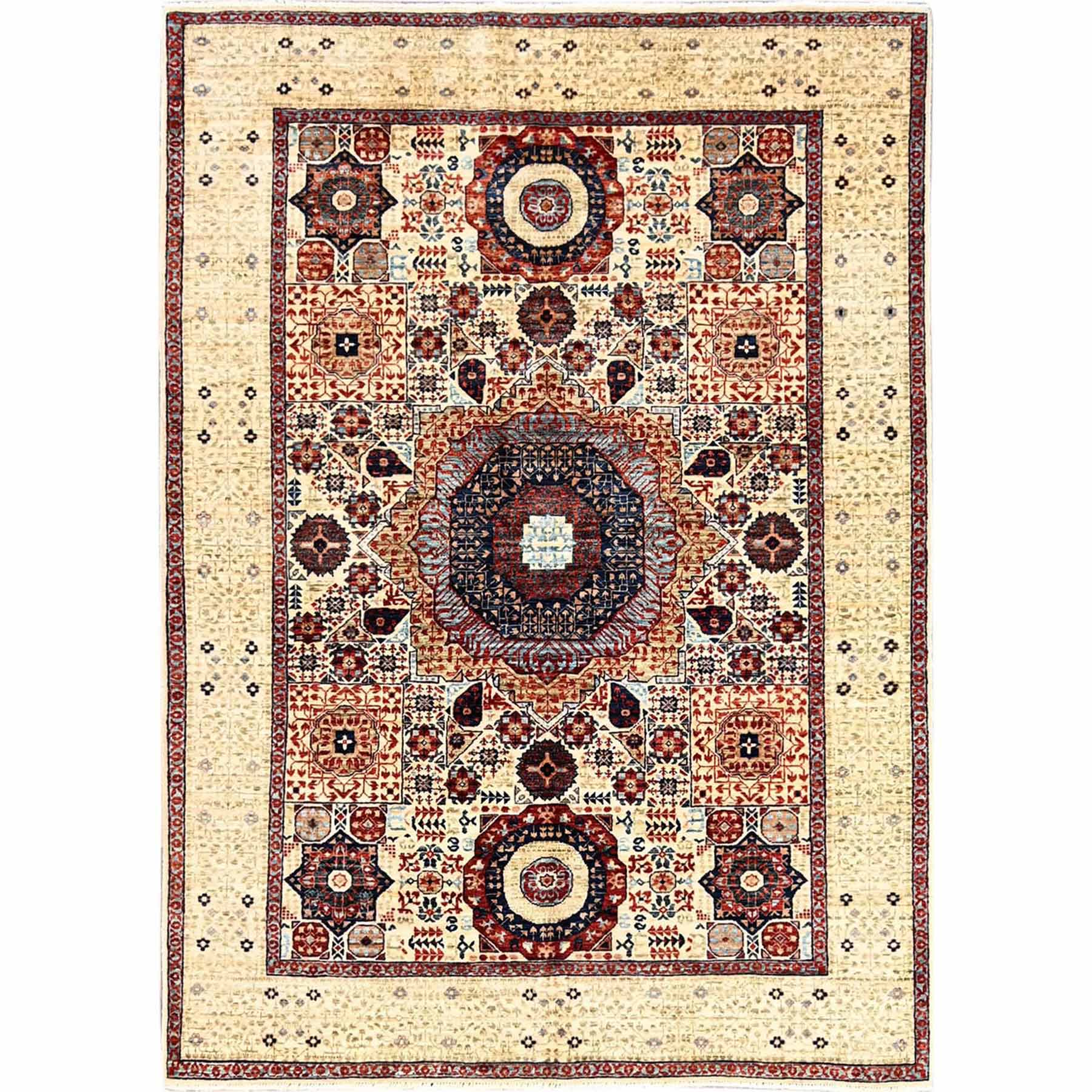Mamluk-Hand-Knotted-Rug-429325