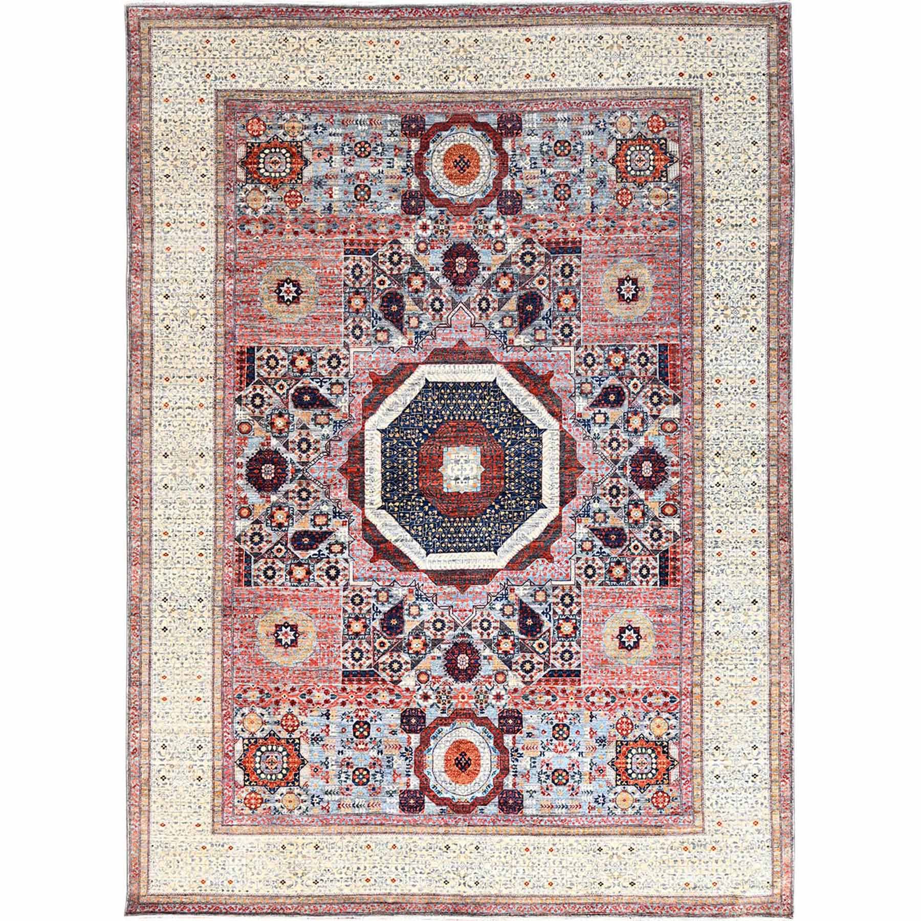 Mamluk-Hand-Knotted-Rug-429355