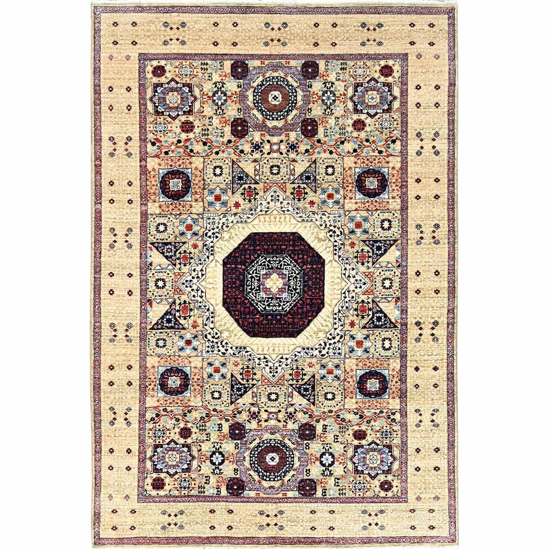 Mamluk-Hand-Knotted-Rug-429395
