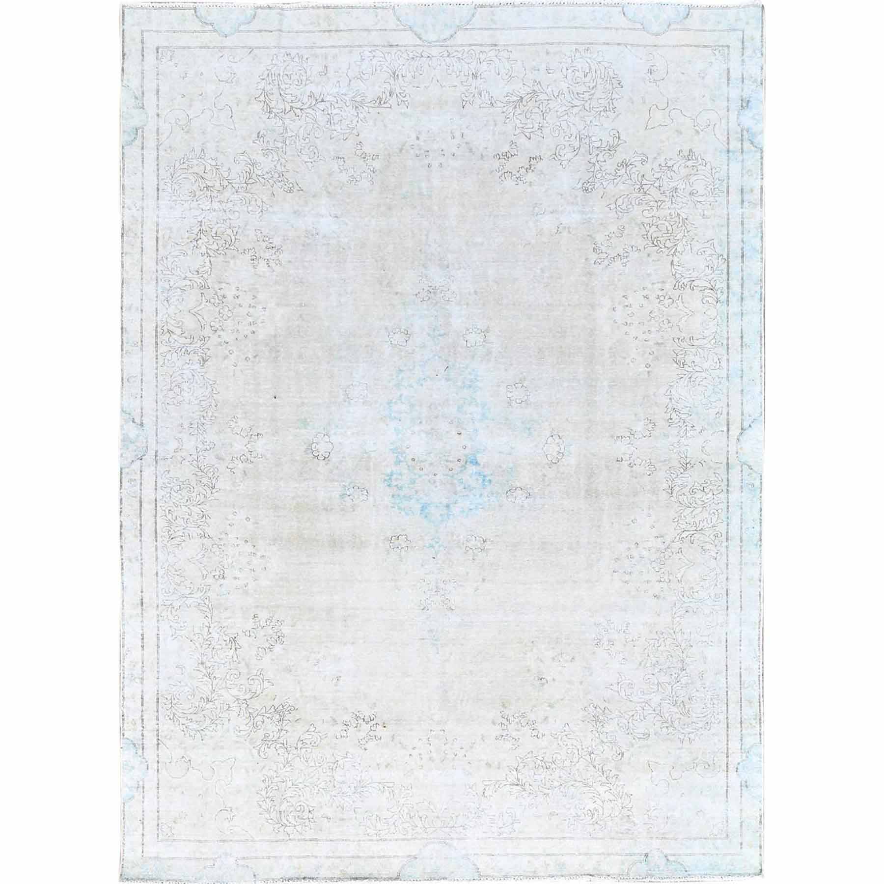Overdyed-Vintage-Hand-Knotted-Rug-427645