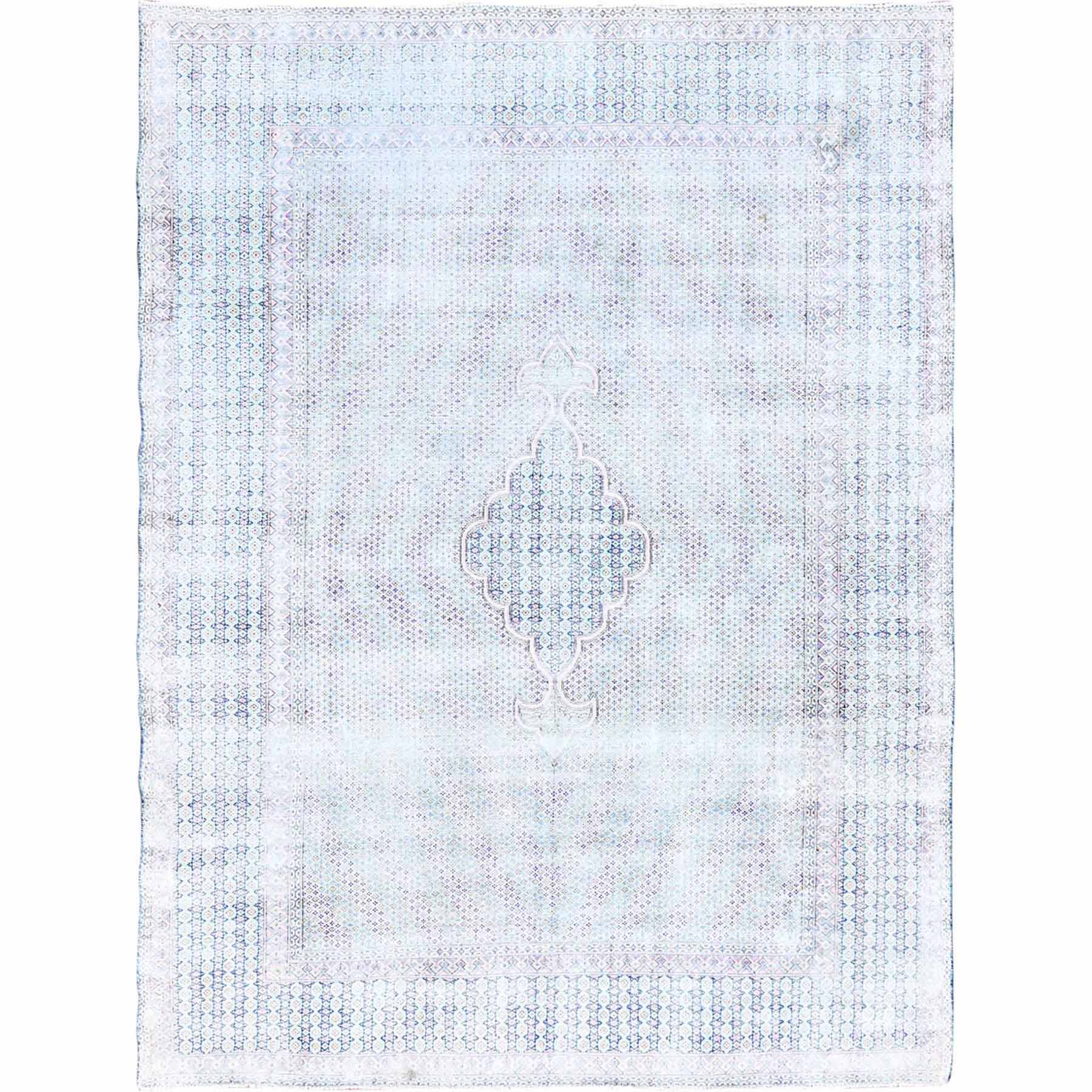 Overdyed-Vintage-Hand-Knotted-Rug-427655