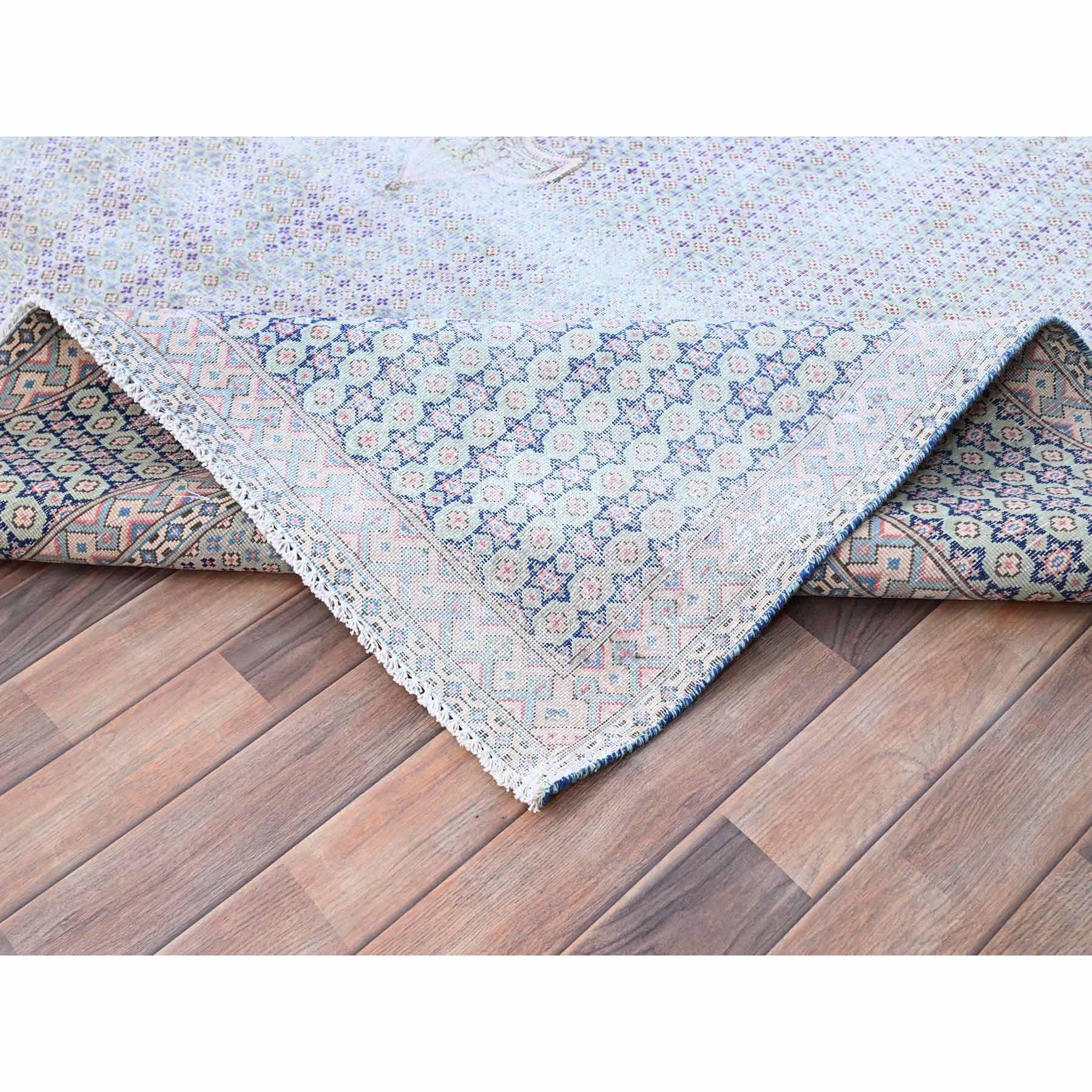 Overdyed-Vintage-Hand-Knotted-Rug-427655