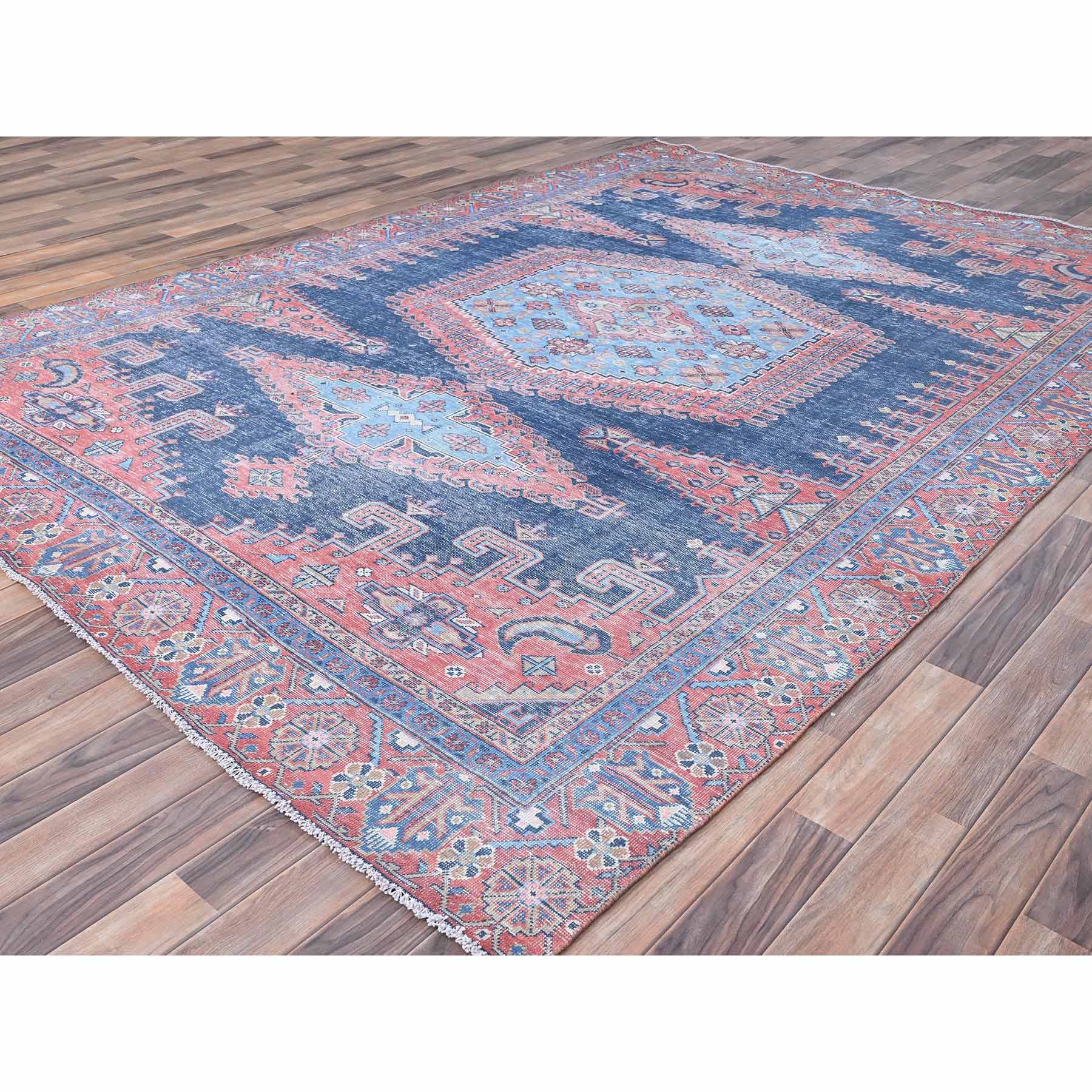 Overdyed-Vintage-Hand-Knotted-Rug-427665