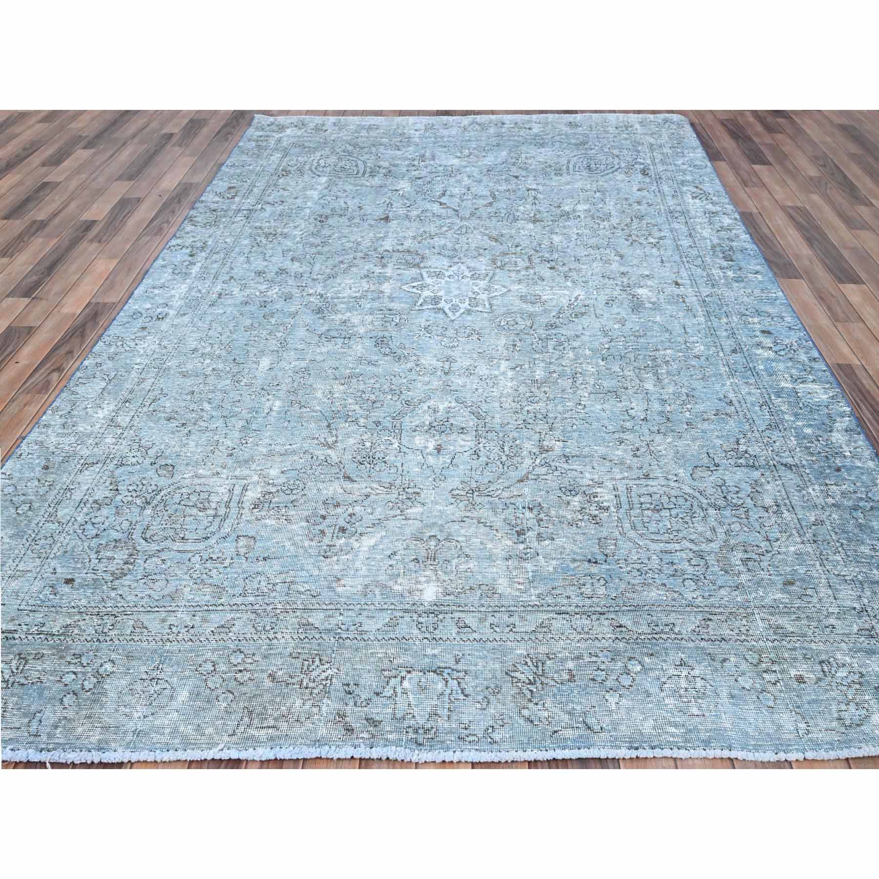 Overdyed-Vintage-Hand-Knotted-Rug-427700