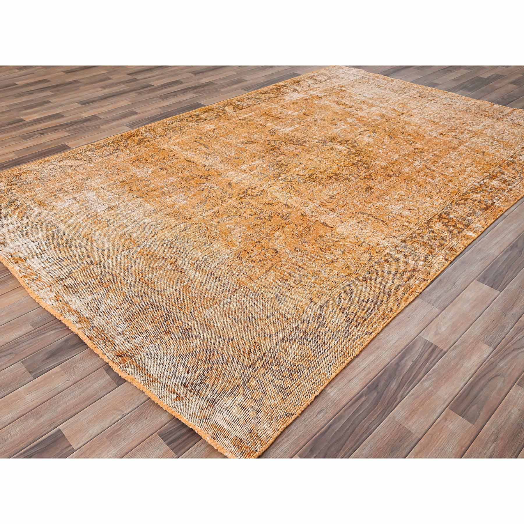 Overdyed-Vintage-Hand-Knotted-Rug-427710
