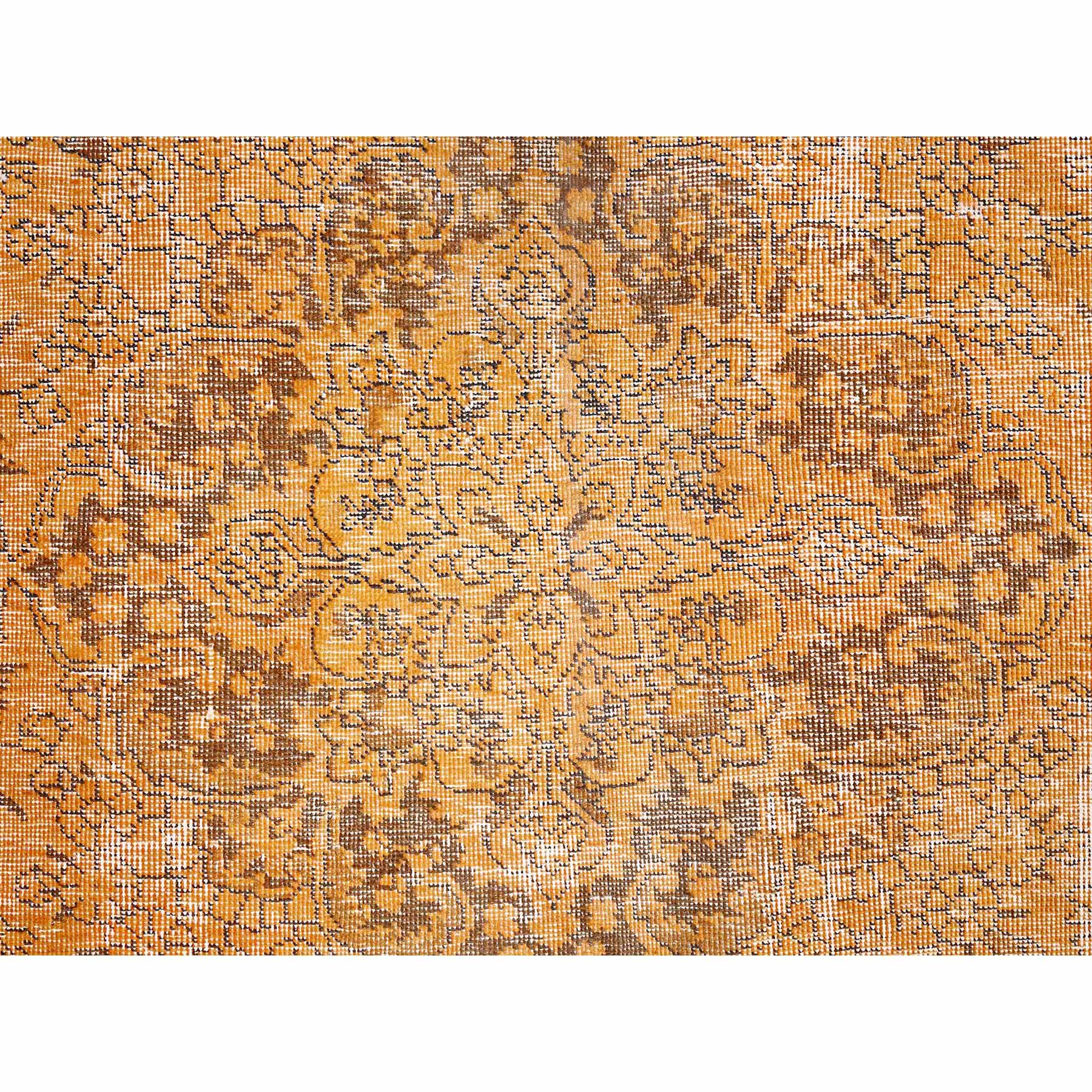 Overdyed-Vintage-Hand-Knotted-Rug-427710