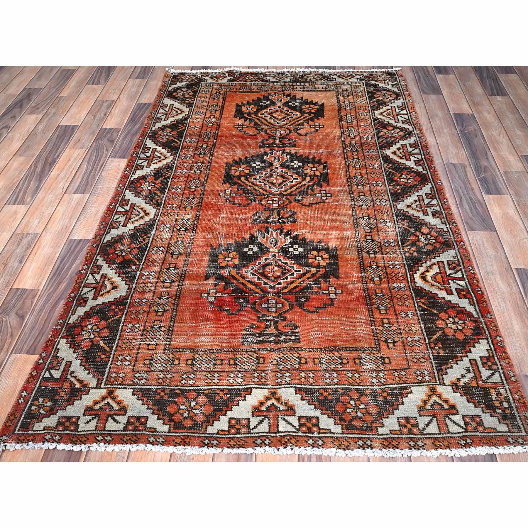 Overdyed-Vintage-Hand-Knotted-Rug-429875