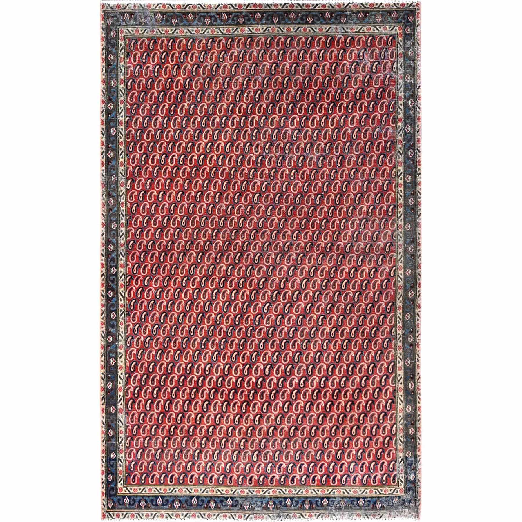 Overdyed-Vintage-Hand-Knotted-Rug-429880