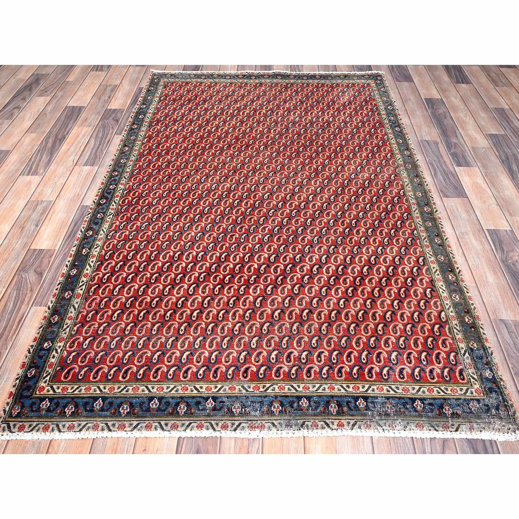 Overdyed-Vintage-Hand-Knotted-Rug-429880