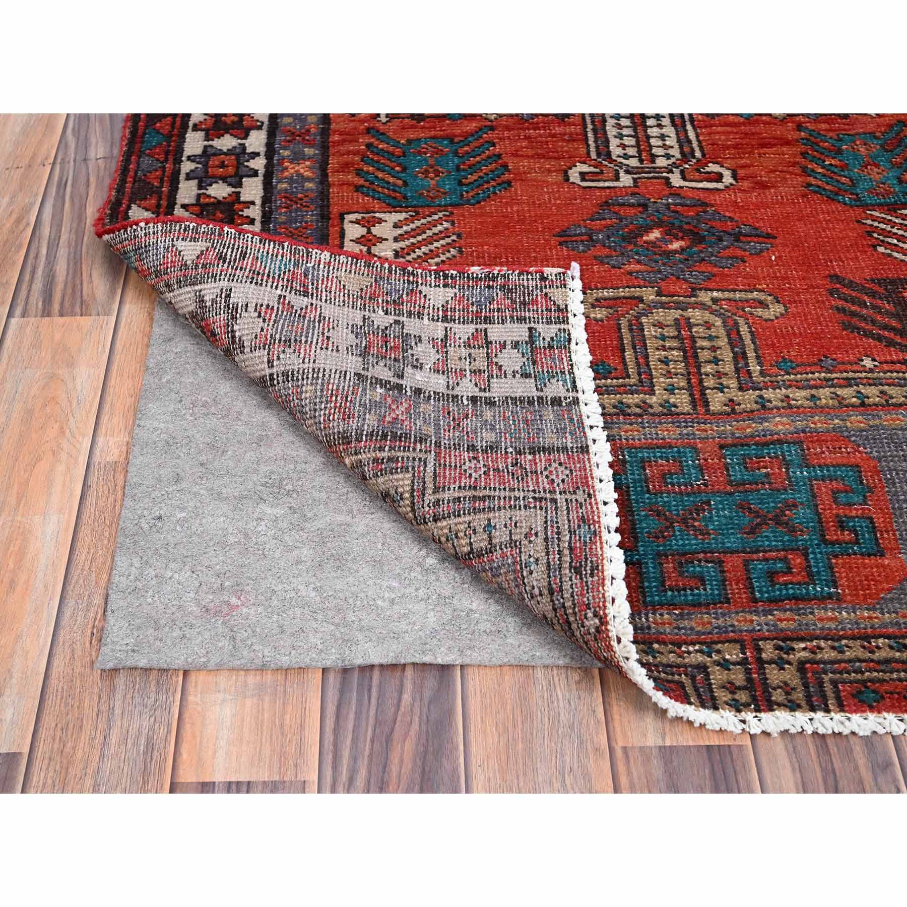 Overdyed-Vintage-Hand-Knotted-Rug-429945