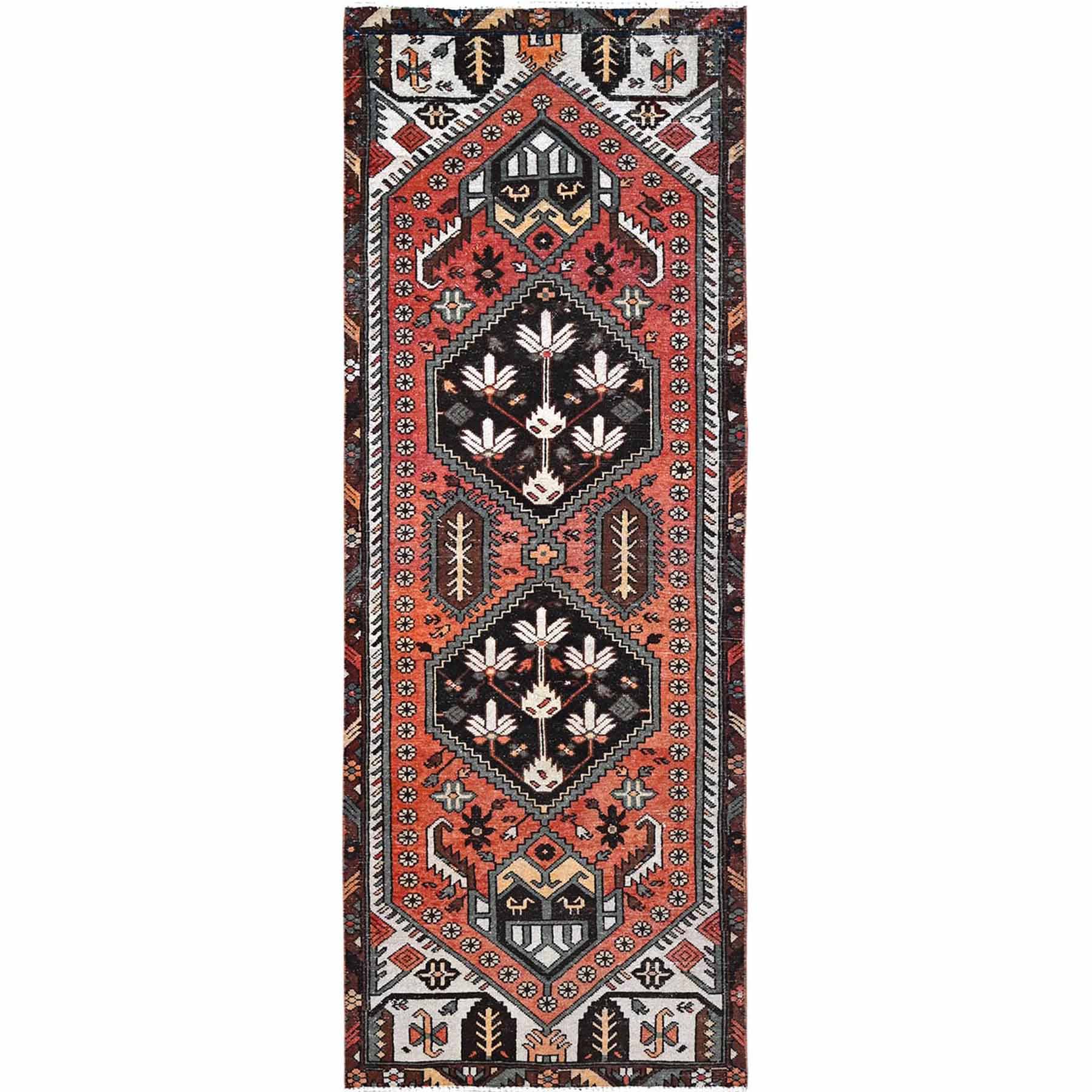 Overdyed-Vintage-Hand-Knotted-Rug-429975