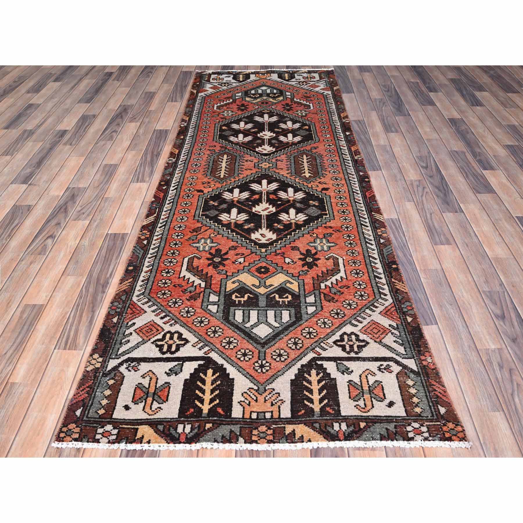 Overdyed-Vintage-Hand-Knotted-Rug-429975