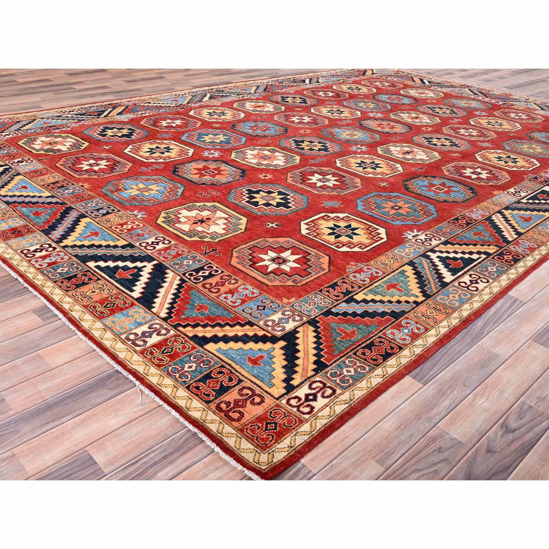 Tribal-Geometric-Hand-Knotted-Rug-427950