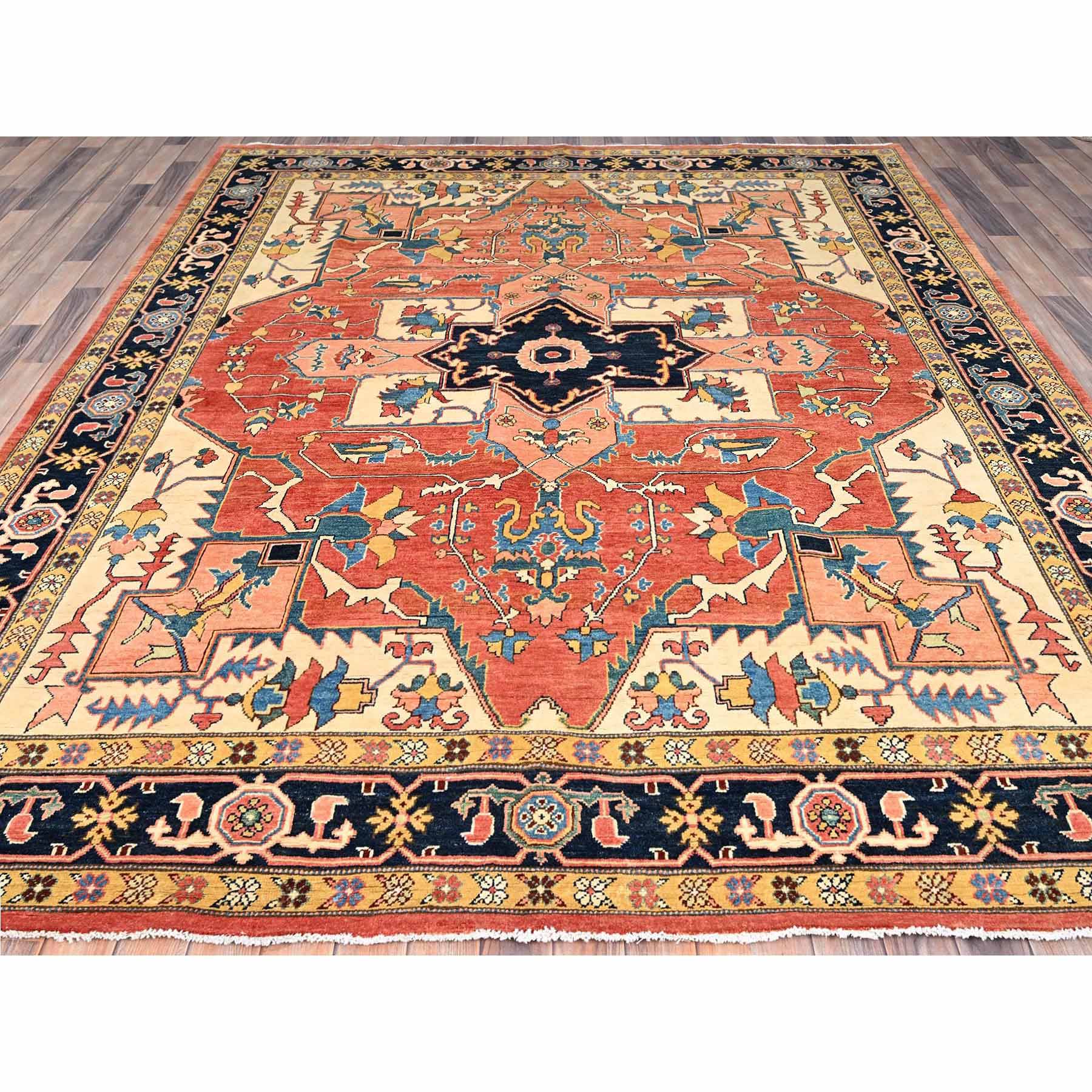 Heriz-Hand-Knotted-Rug-431005