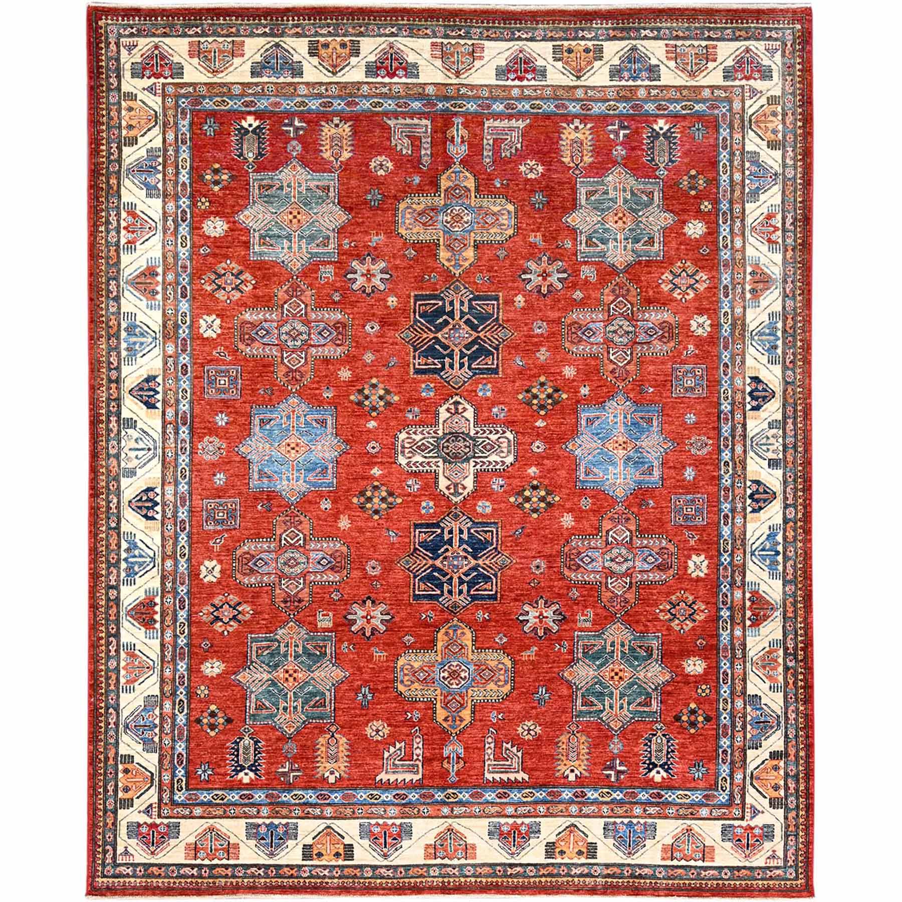 Kazak-Hand-Knotted-Rug-431365