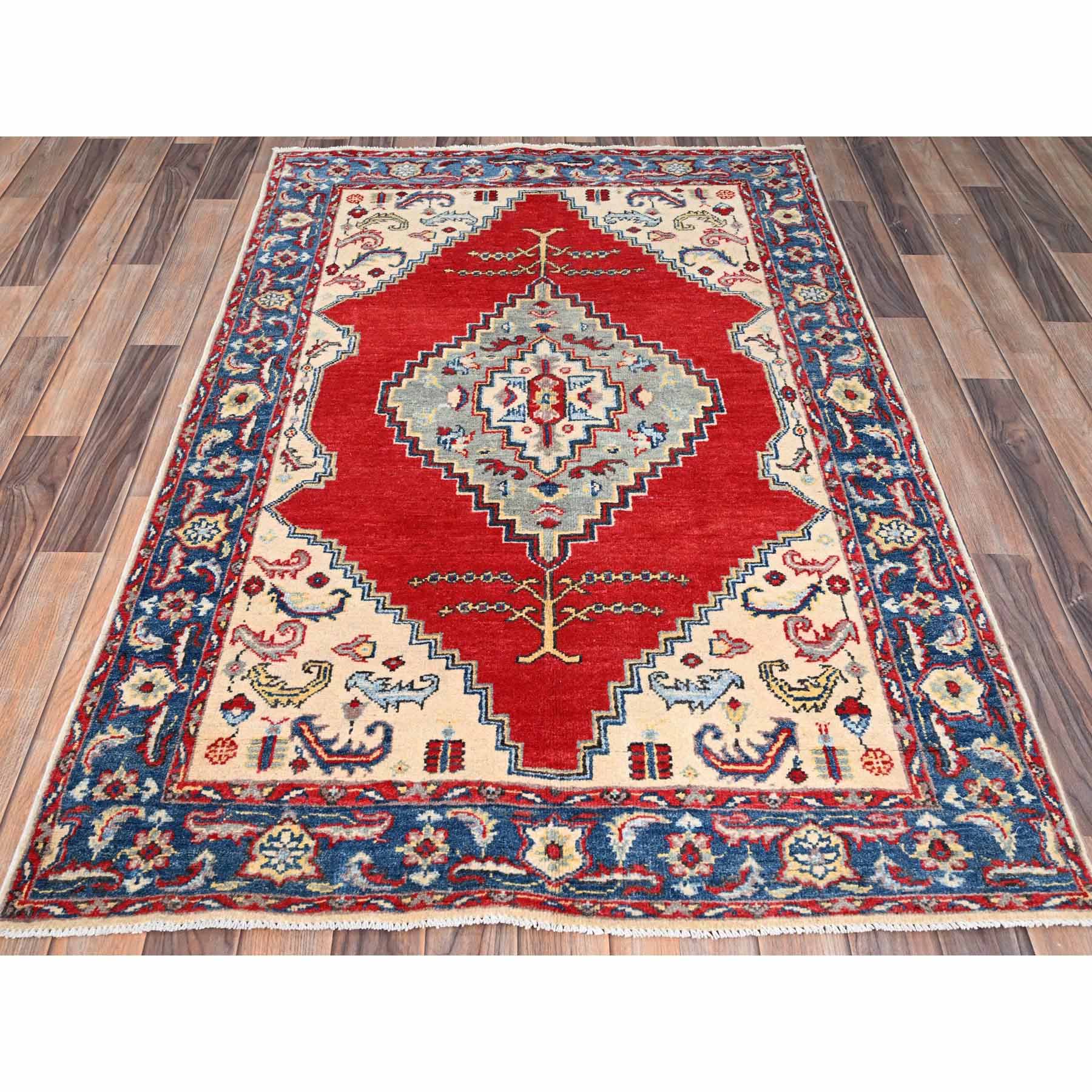 Kazak-Hand-Knotted-Rug-432175