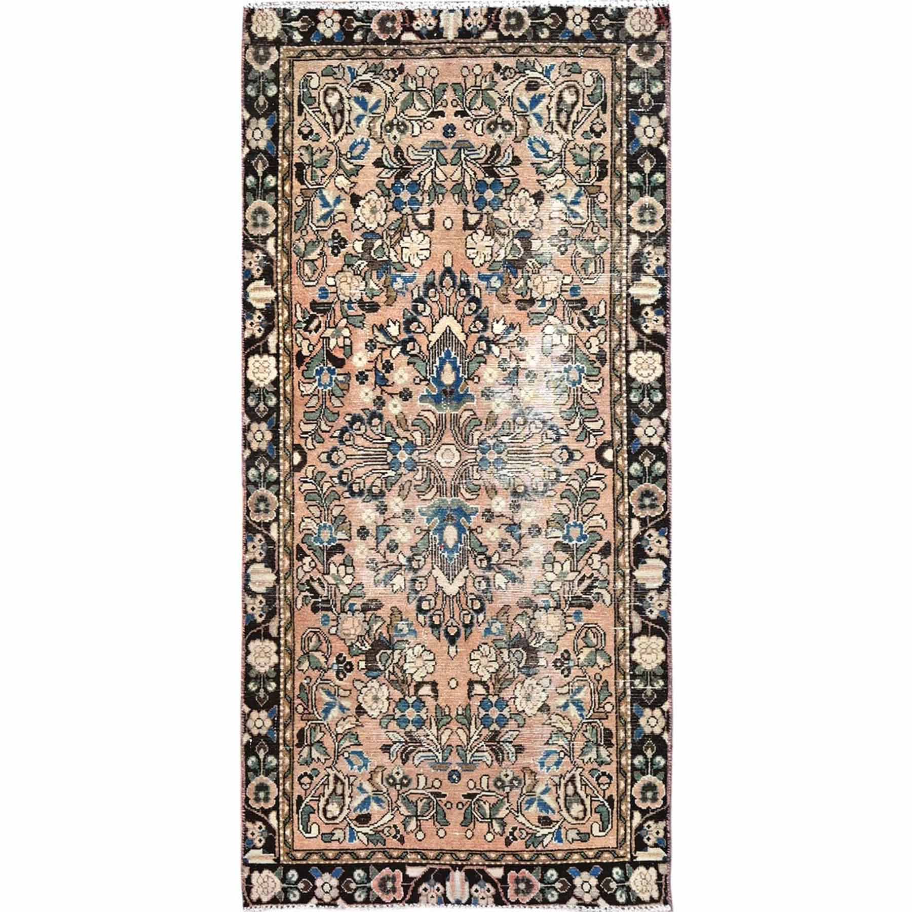 Overdyed-Vintage-Hand-Knotted-Rug-430000