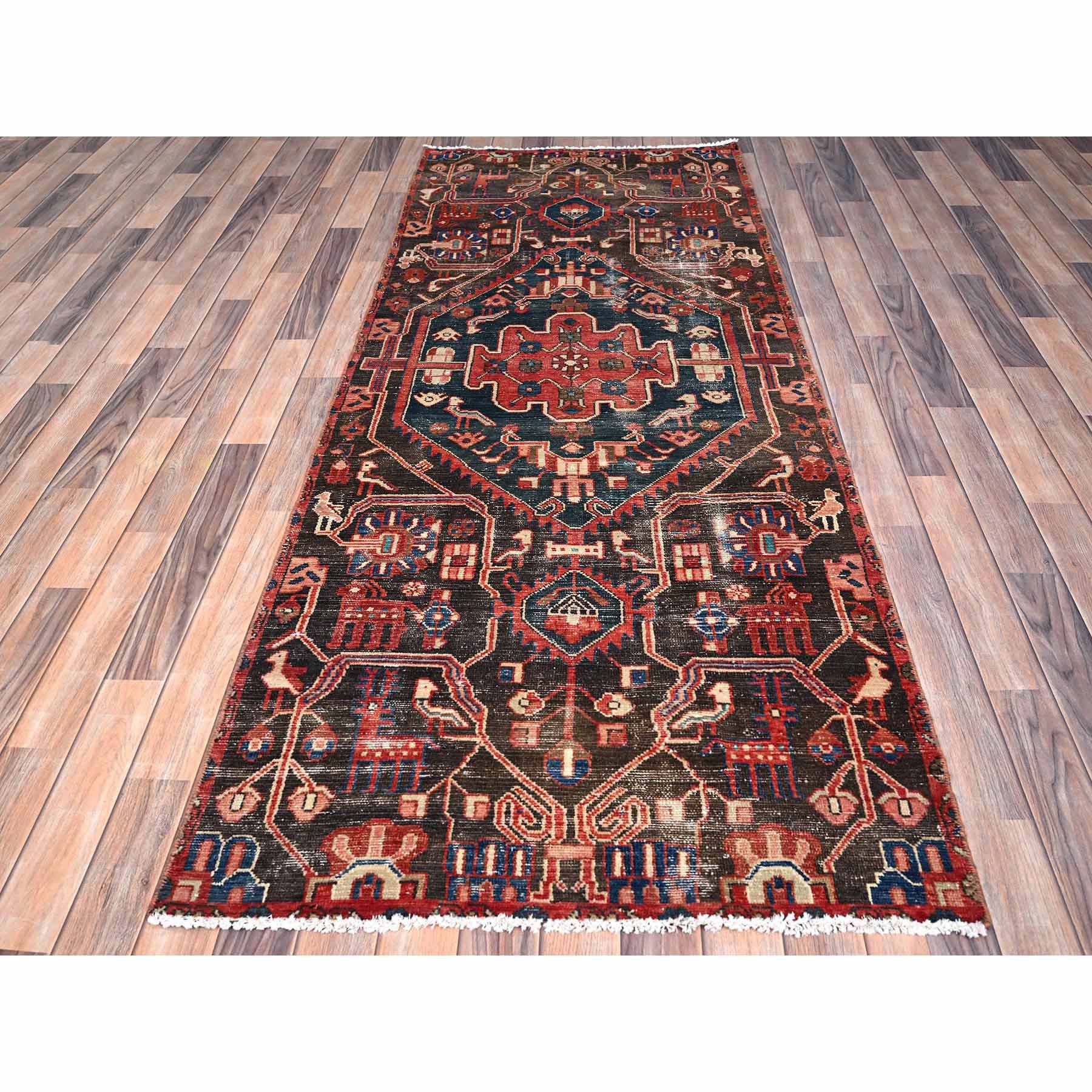 Overdyed-Vintage-Hand-Knotted-Rug-430005