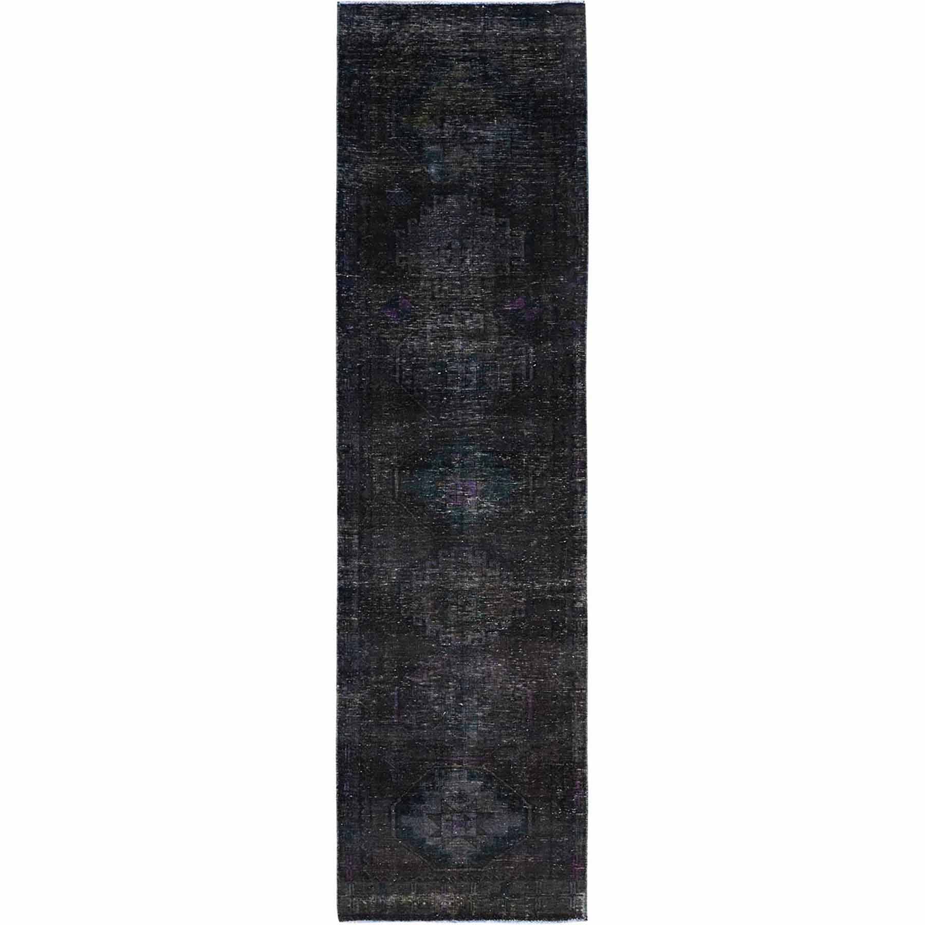 Overdyed-Vintage-Hand-Knotted-Rug-430080