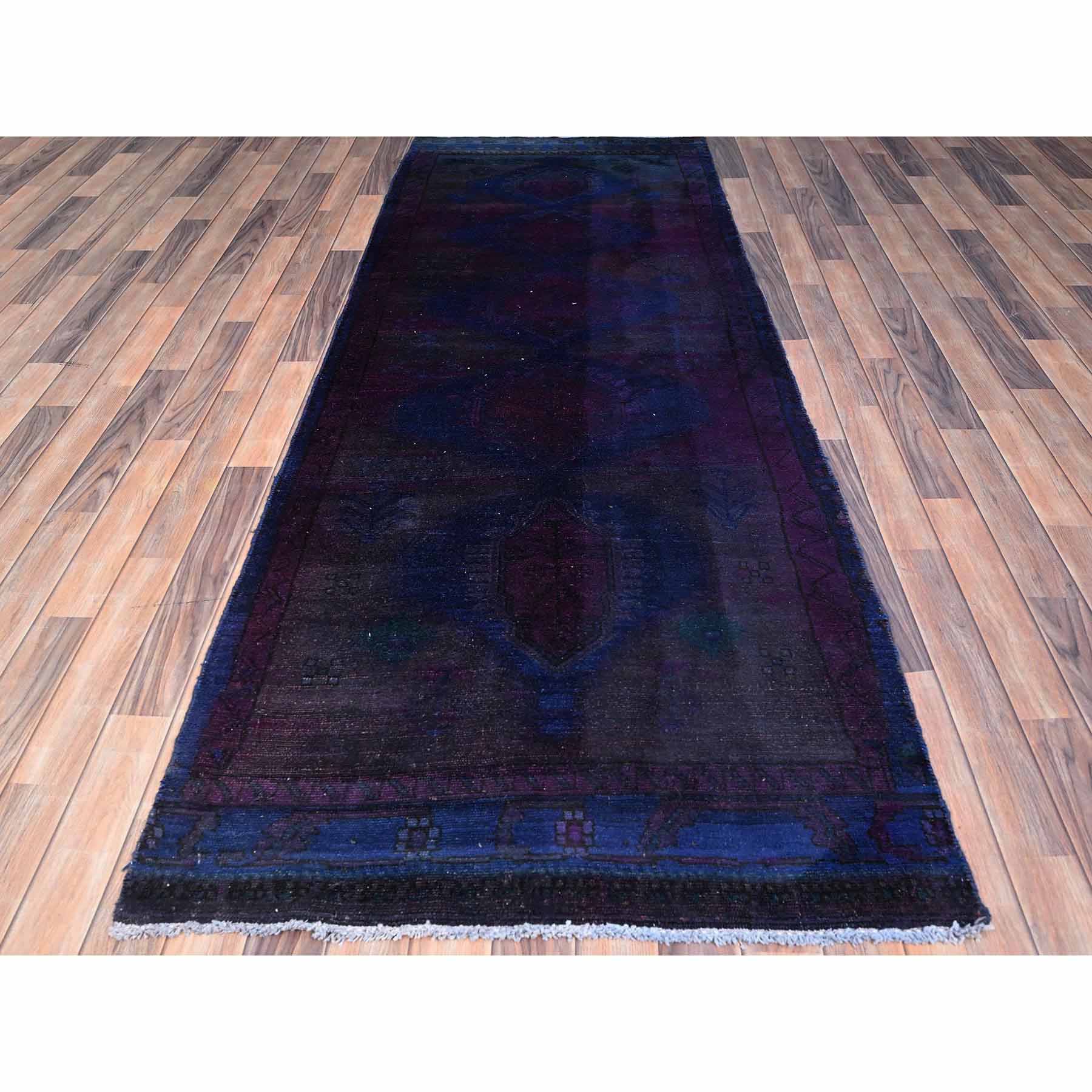 Overdyed-Vintage-Hand-Knotted-Rug-430125