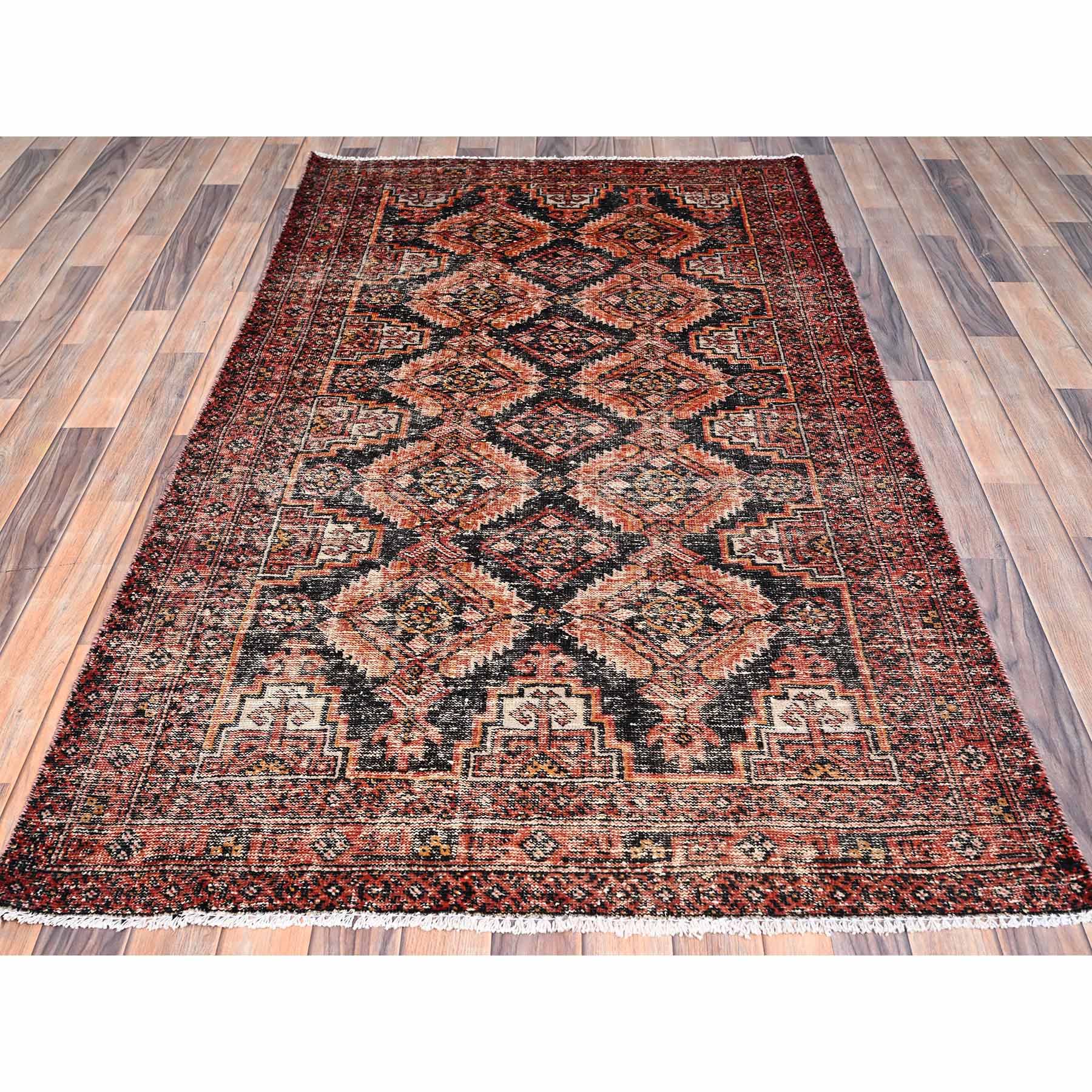 Overdyed-Vintage-Hand-Knotted-Rug-430230
