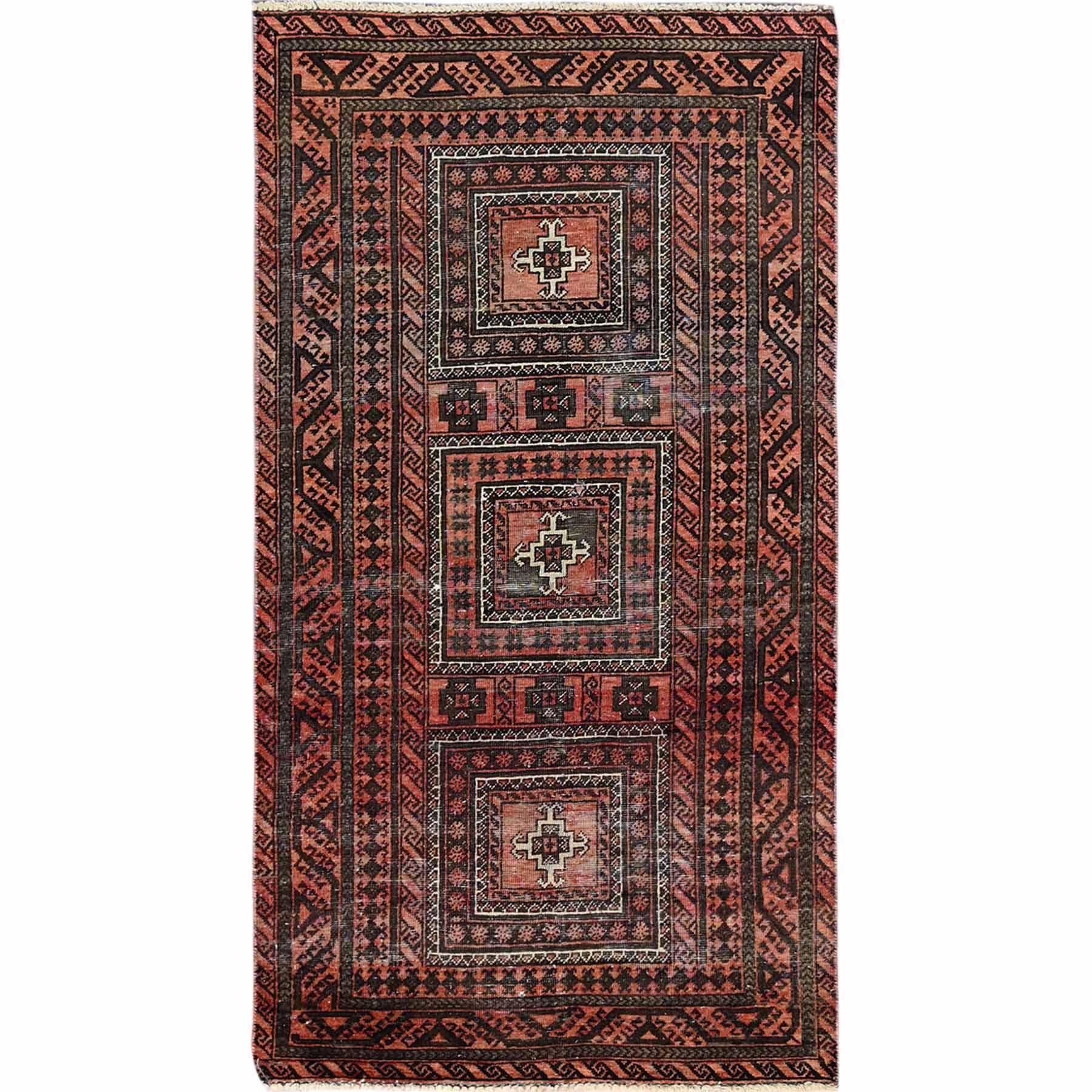 Overdyed-Vintage-Hand-Knotted-Rug-430235