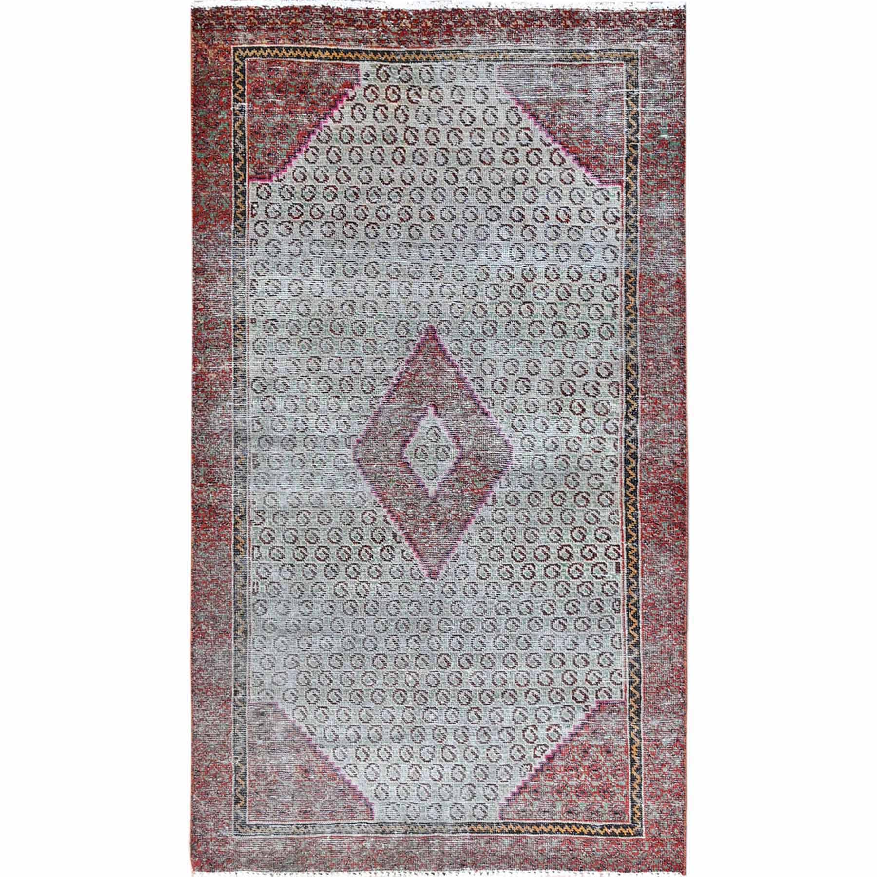 Overdyed-Vintage-Hand-Knotted-Rug-430255