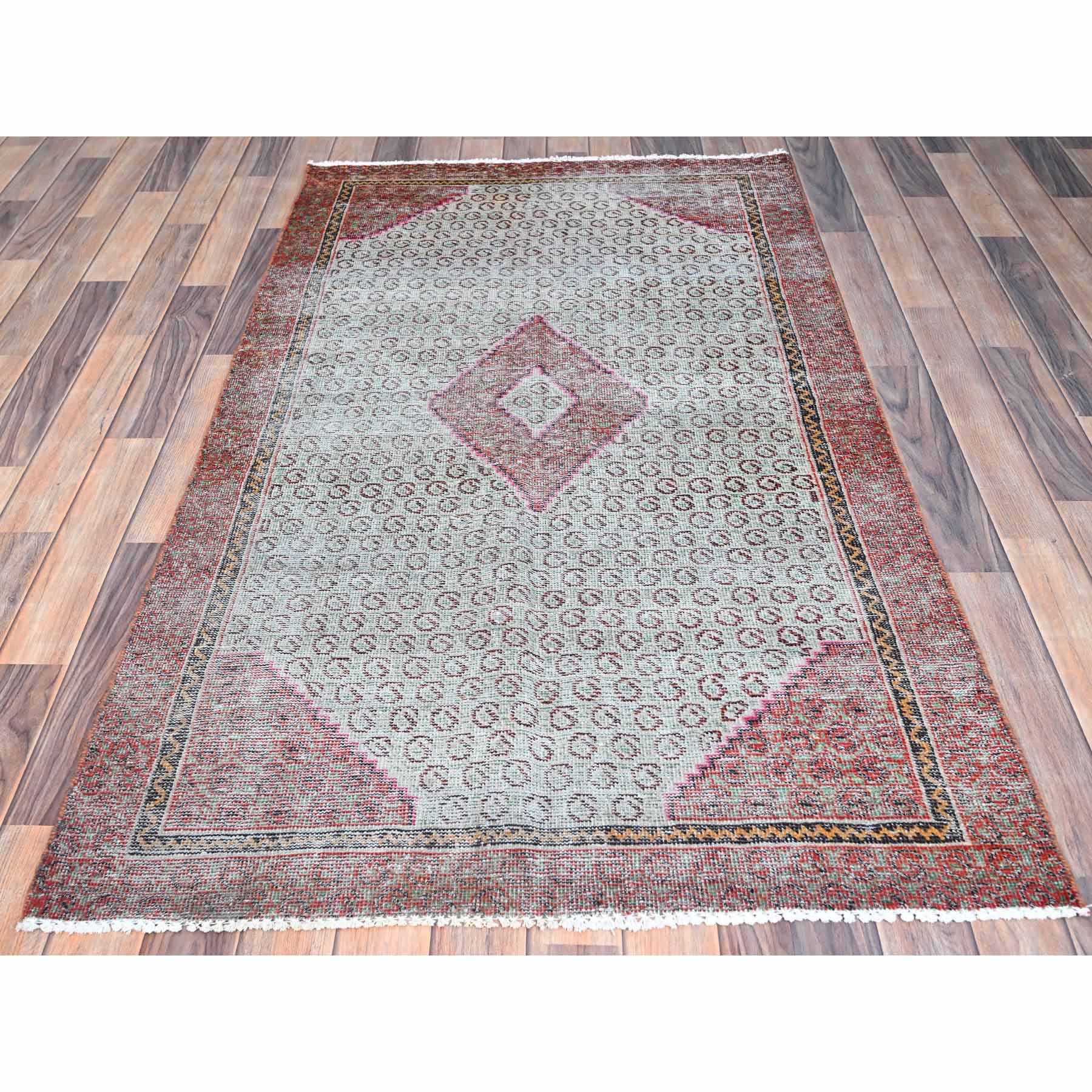 Overdyed-Vintage-Hand-Knotted-Rug-430255