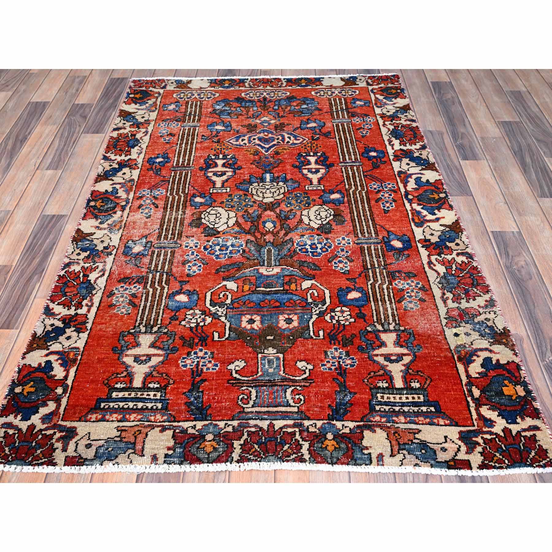Overdyed-Vintage-Hand-Knotted-Rug-430270
