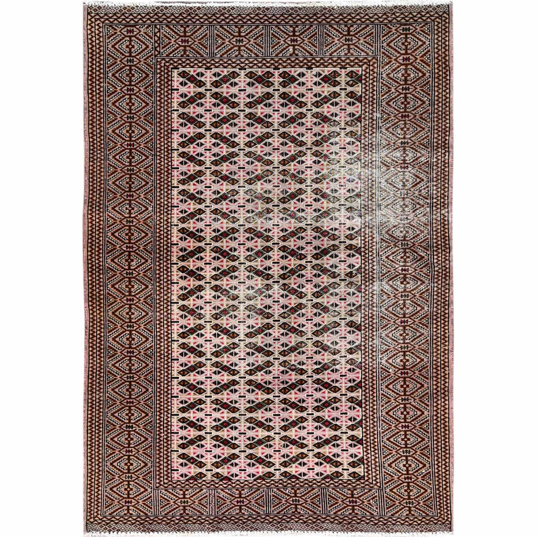 Overdyed-Vintage-Hand-Knotted-Rug-430285