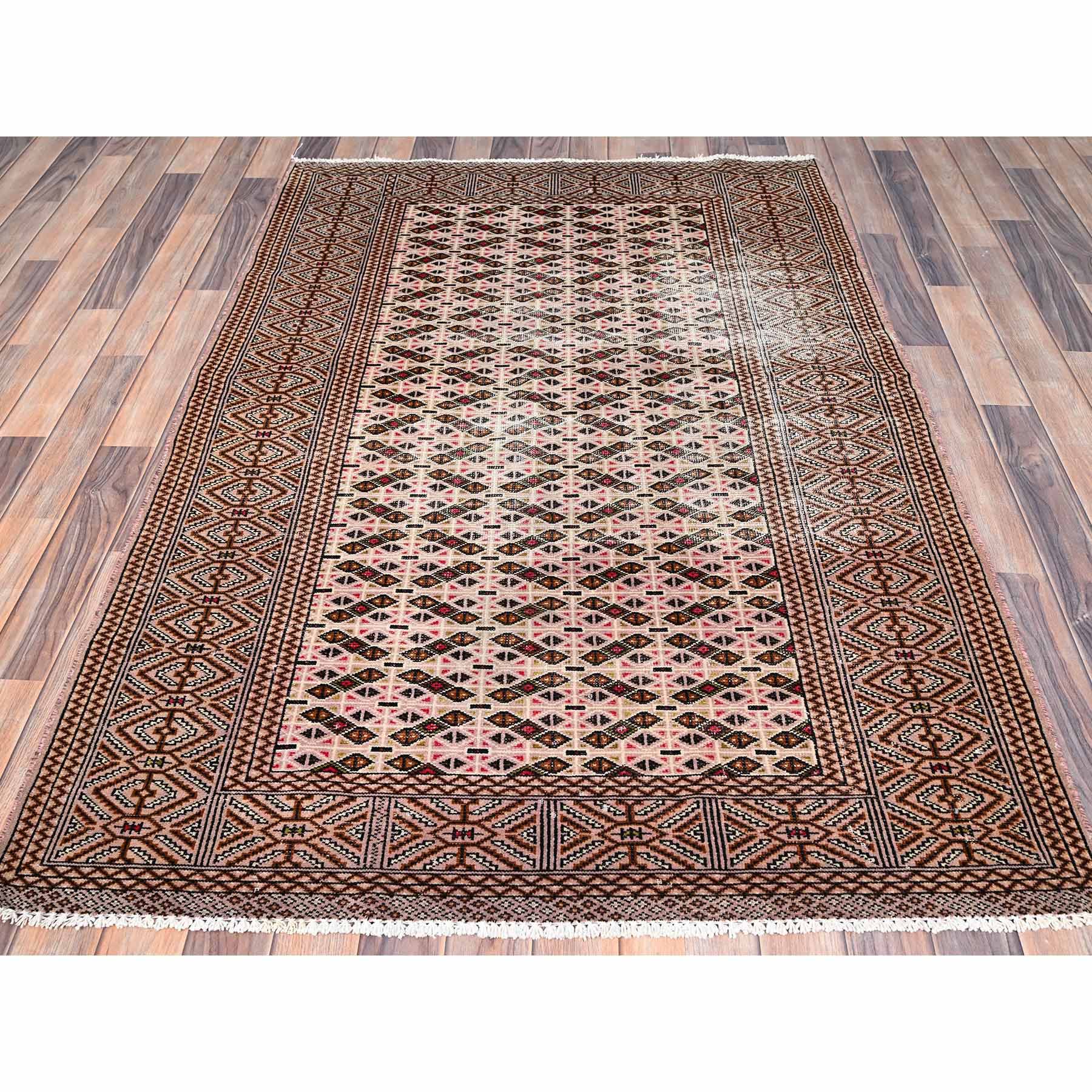 Overdyed-Vintage-Hand-Knotted-Rug-430285