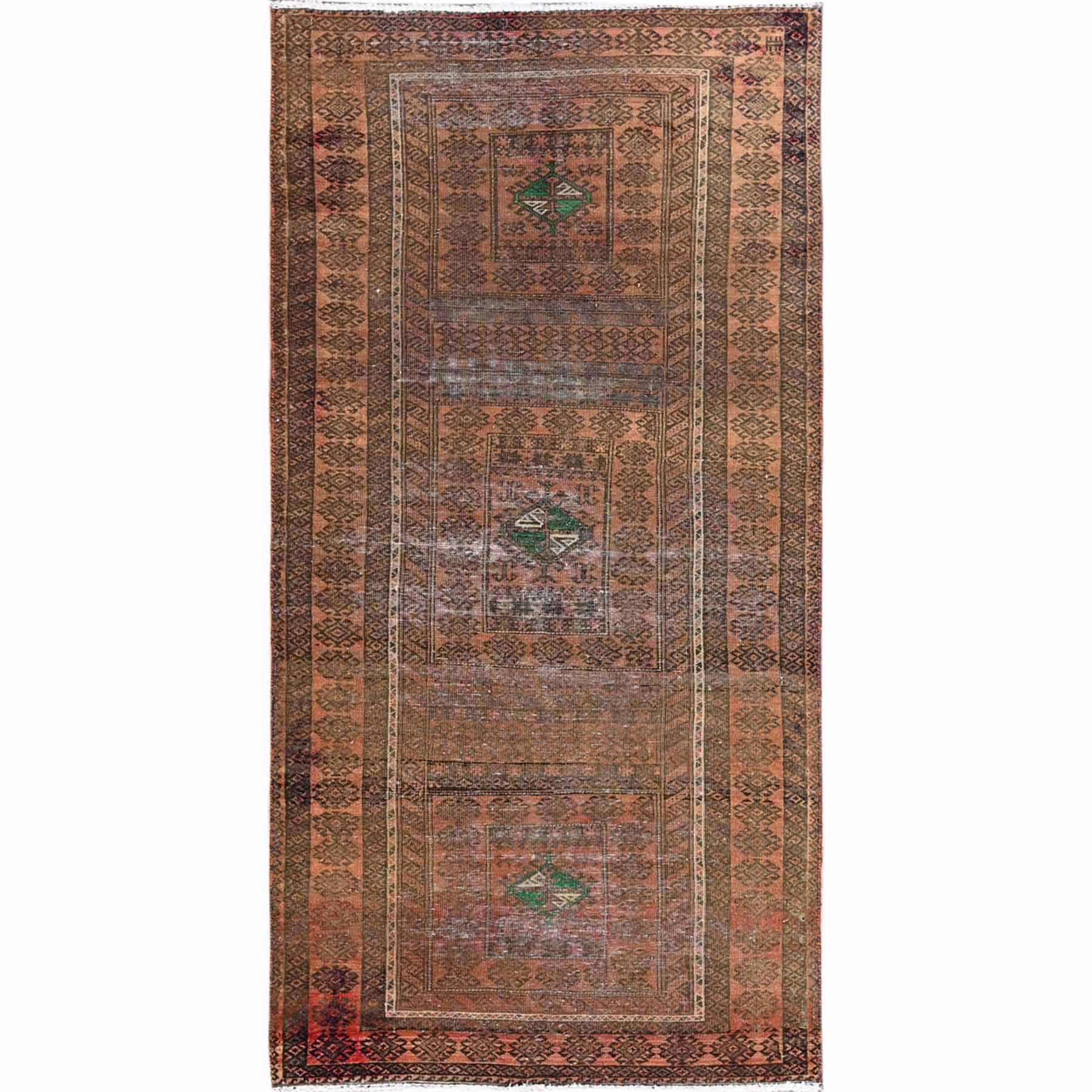 Overdyed-Vintage-Hand-Knotted-Rug-430315