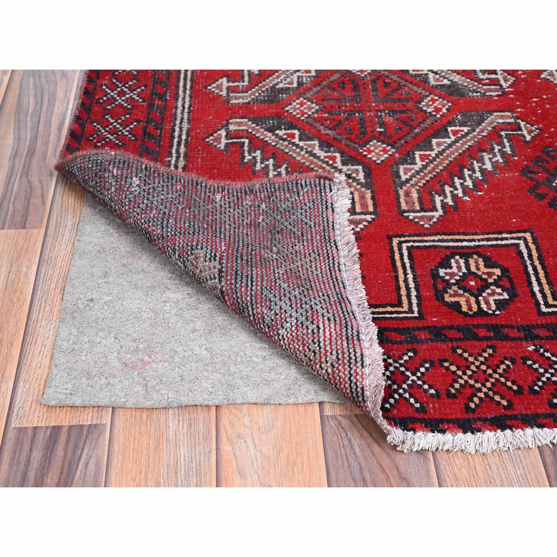 Overdyed-Vintage-Hand-Knotted-Rug-430340