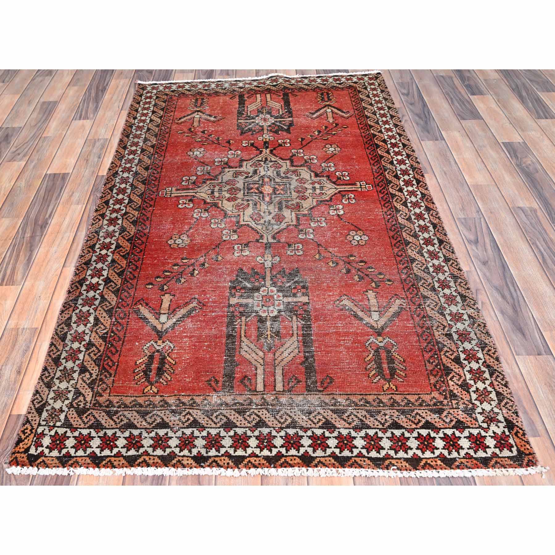 Overdyed-Vintage-Hand-Knotted-Rug-430345