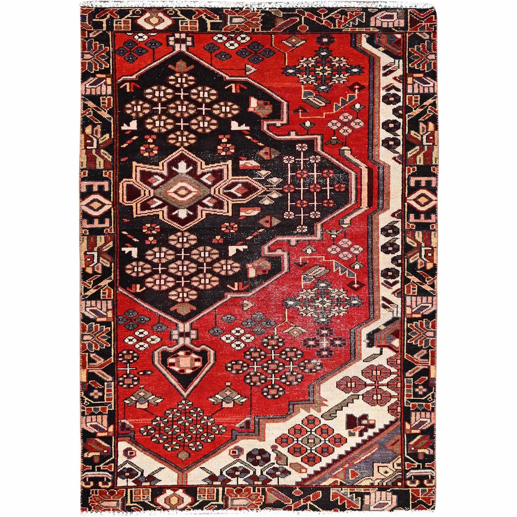 Overdyed-Vintage-Hand-Knotted-Rug-430400