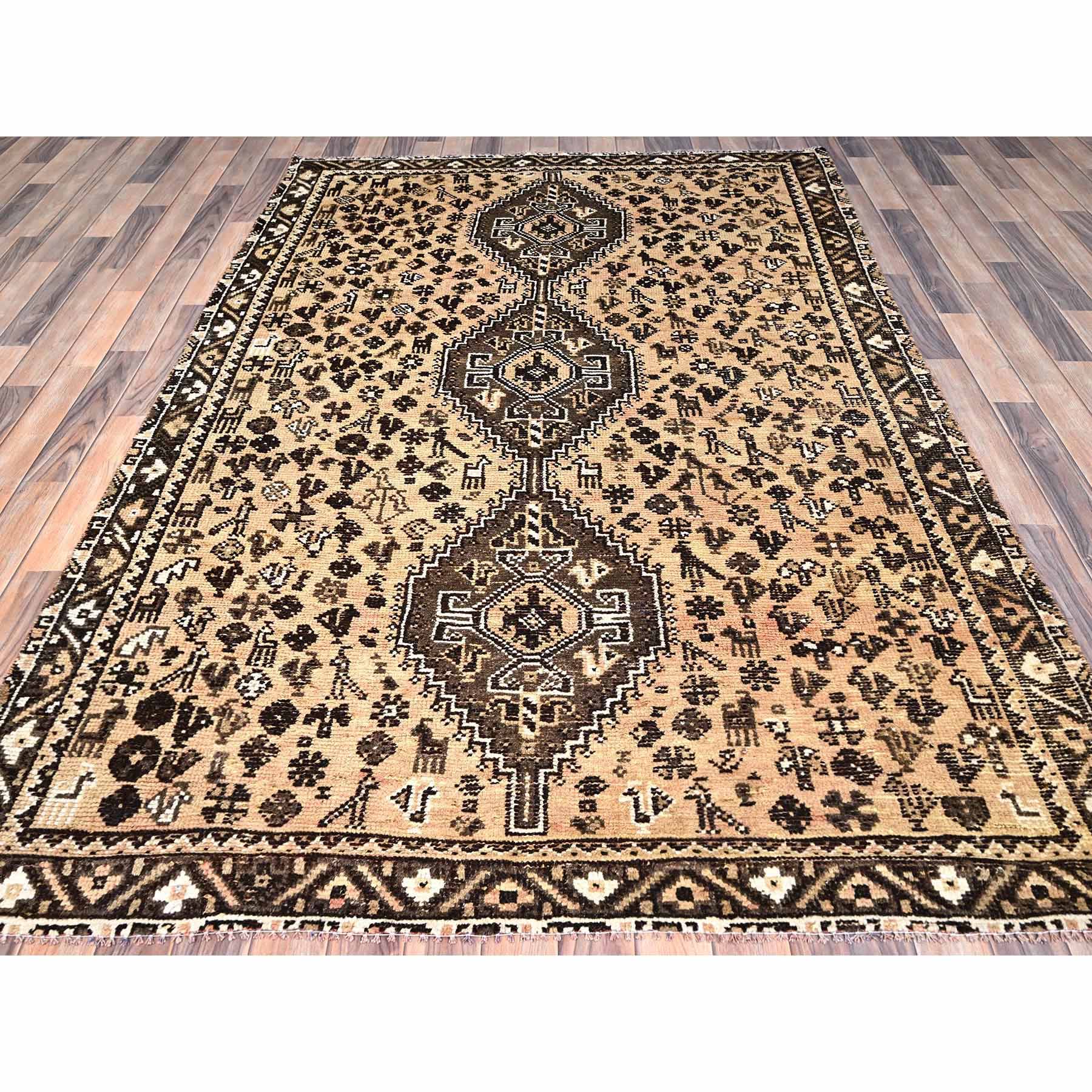 Overdyed-Vintage-Hand-Knotted-Rug-430440