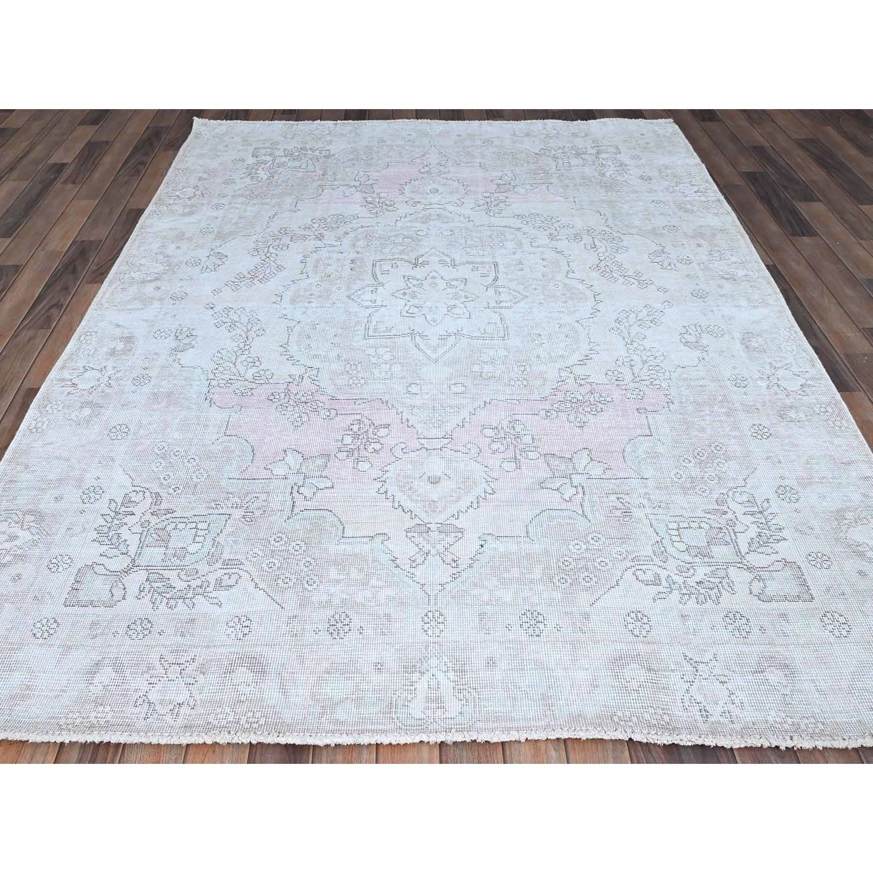 Overdyed-Vintage-Hand-Knotted-Rug-430485