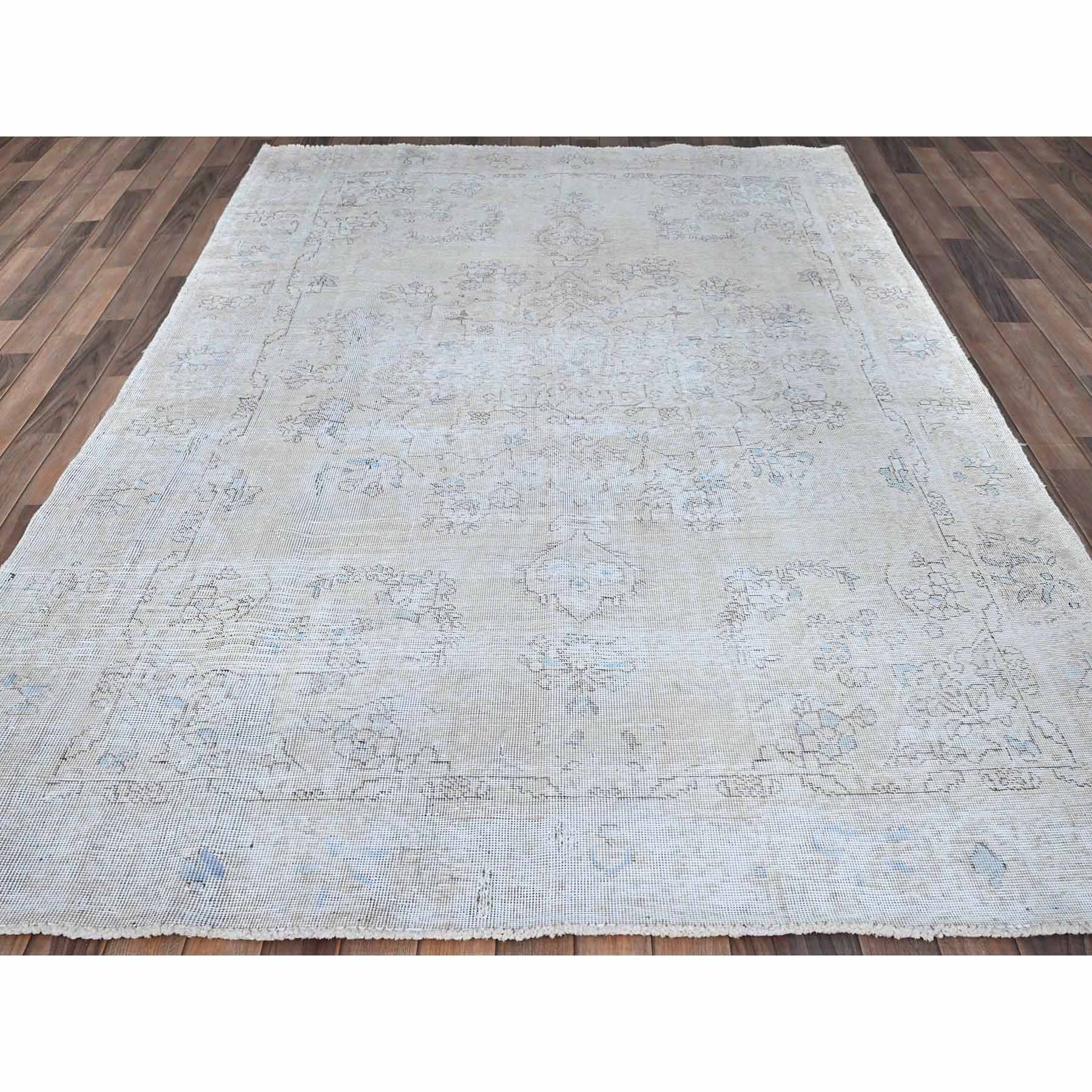 Overdyed-Vintage-Hand-Knotted-Rug-430500