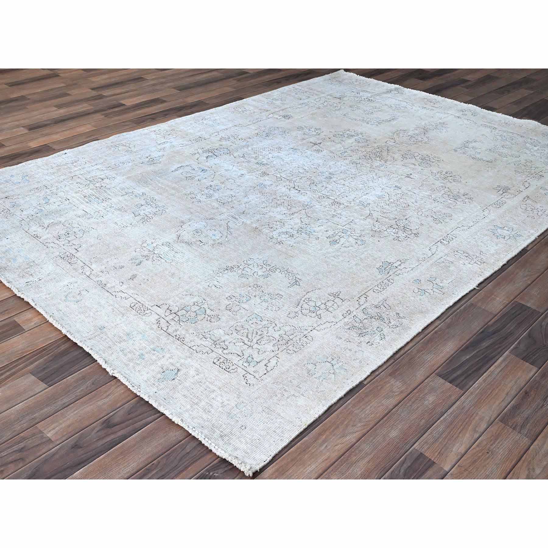 Overdyed-Vintage-Hand-Knotted-Rug-430500