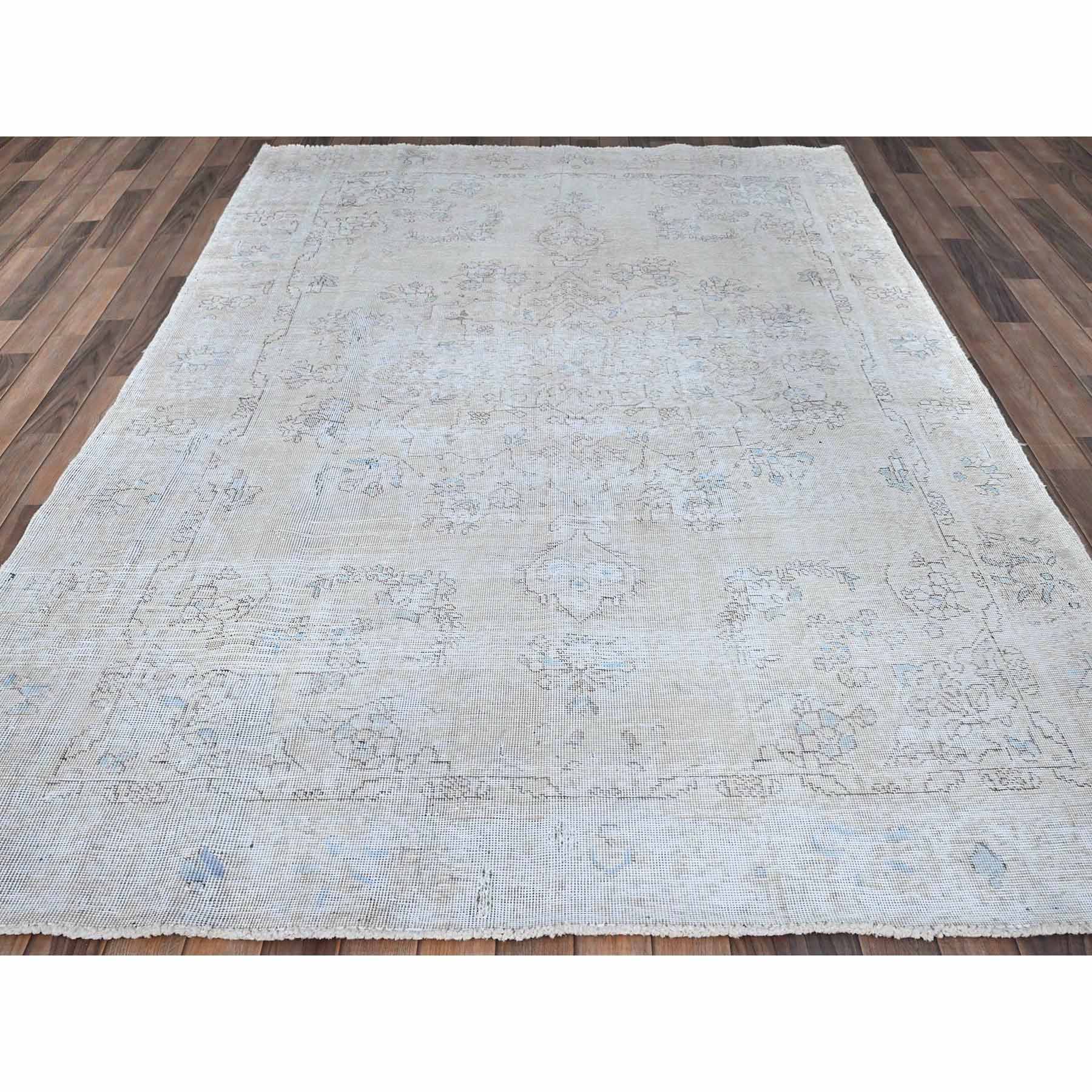 Overdyed-Vintage-Hand-Knotted-Rug-430505