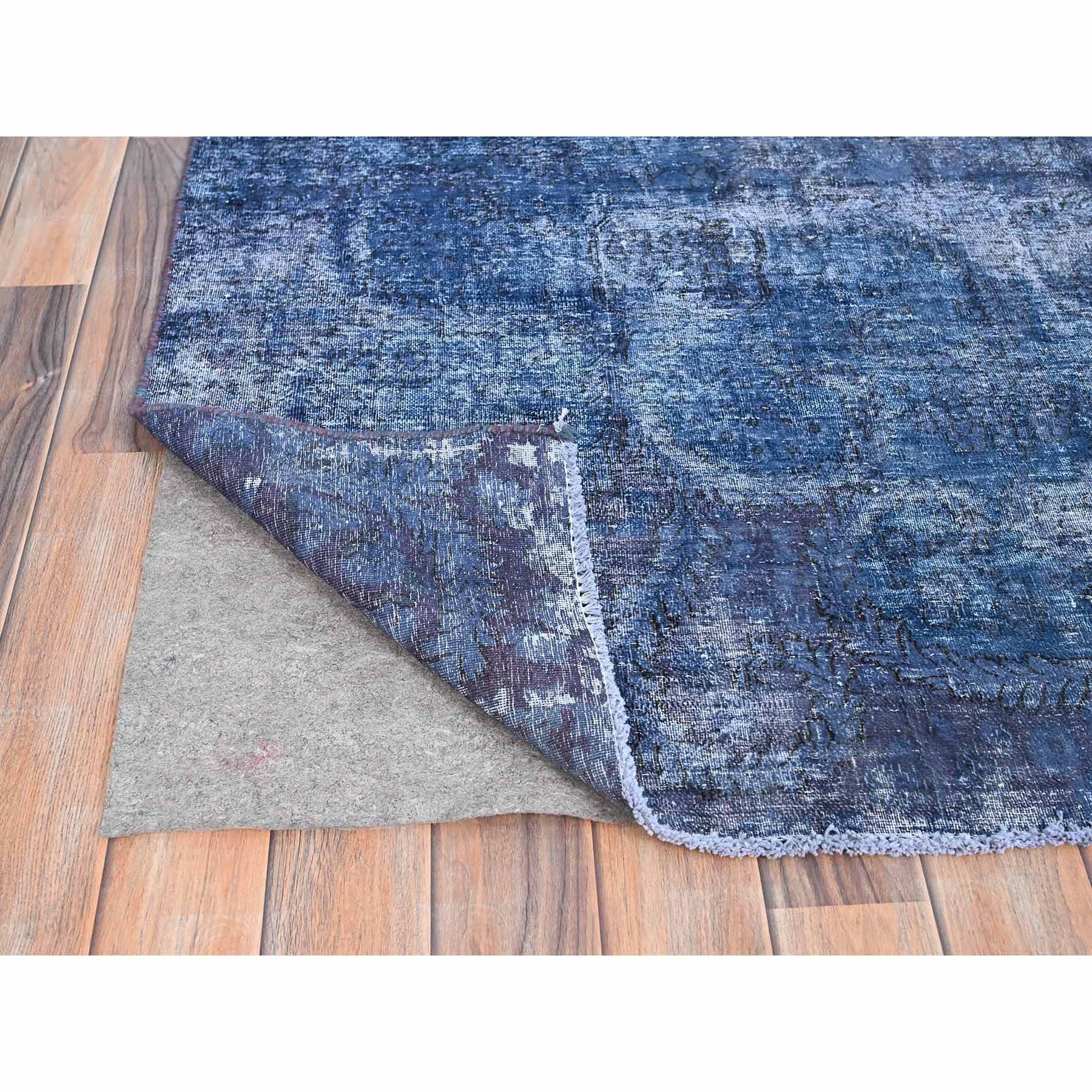 Overdyed-Vintage-Hand-Knotted-Rug-430560