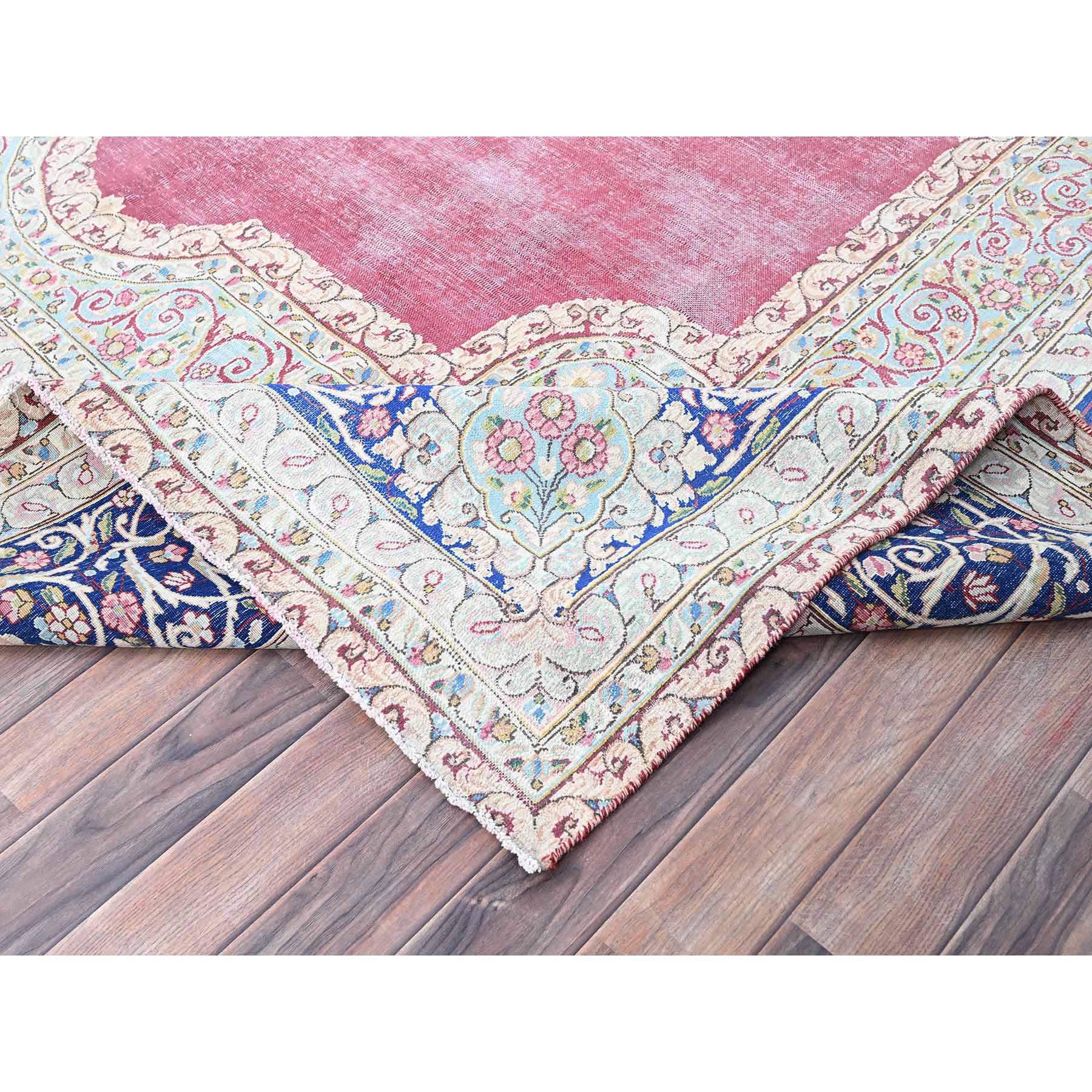 Overdyed-Vintage-Hand-Knotted-Rug-430580