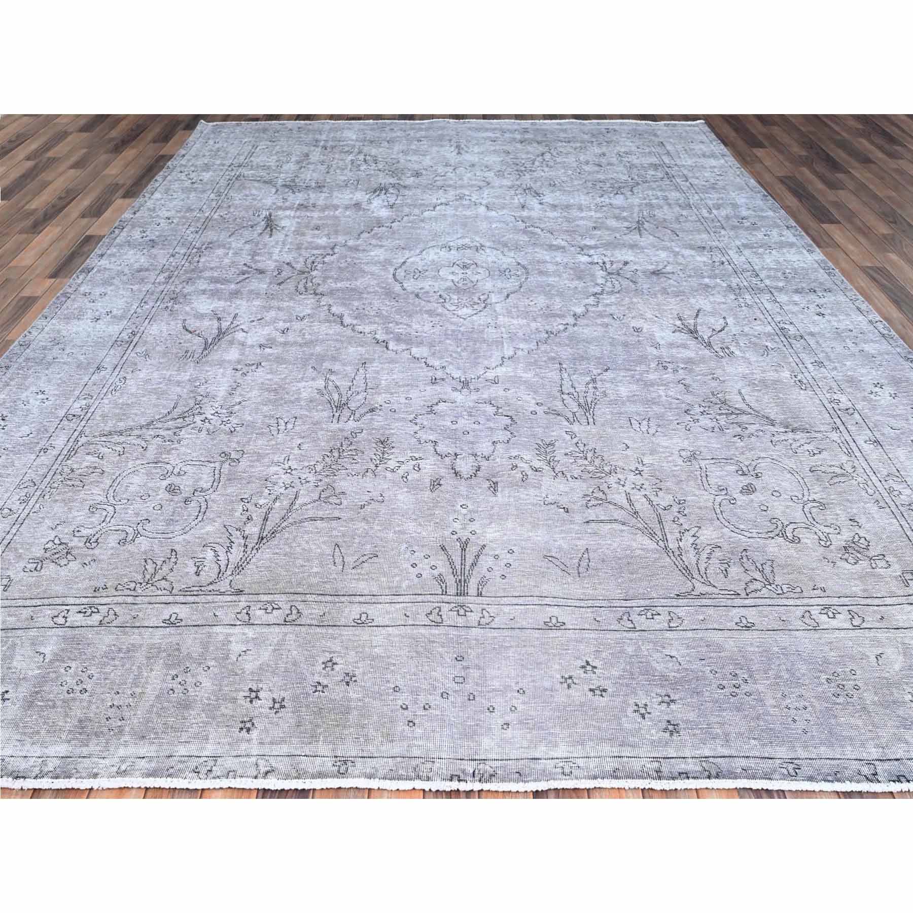 Overdyed-Vintage-Hand-Knotted-Rug-430965