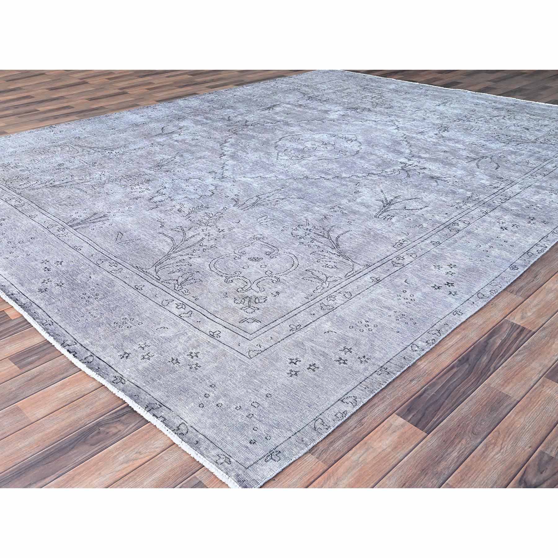 Overdyed-Vintage-Hand-Knotted-Rug-430965