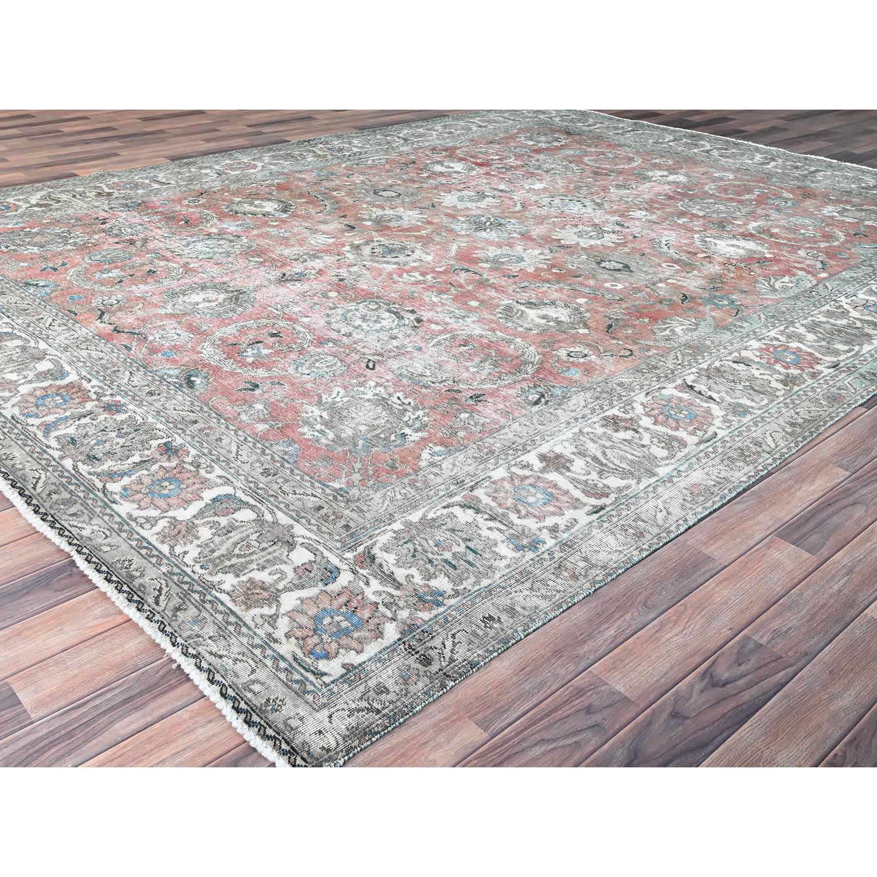 Overdyed-Vintage-Hand-Knotted-Rug-430970