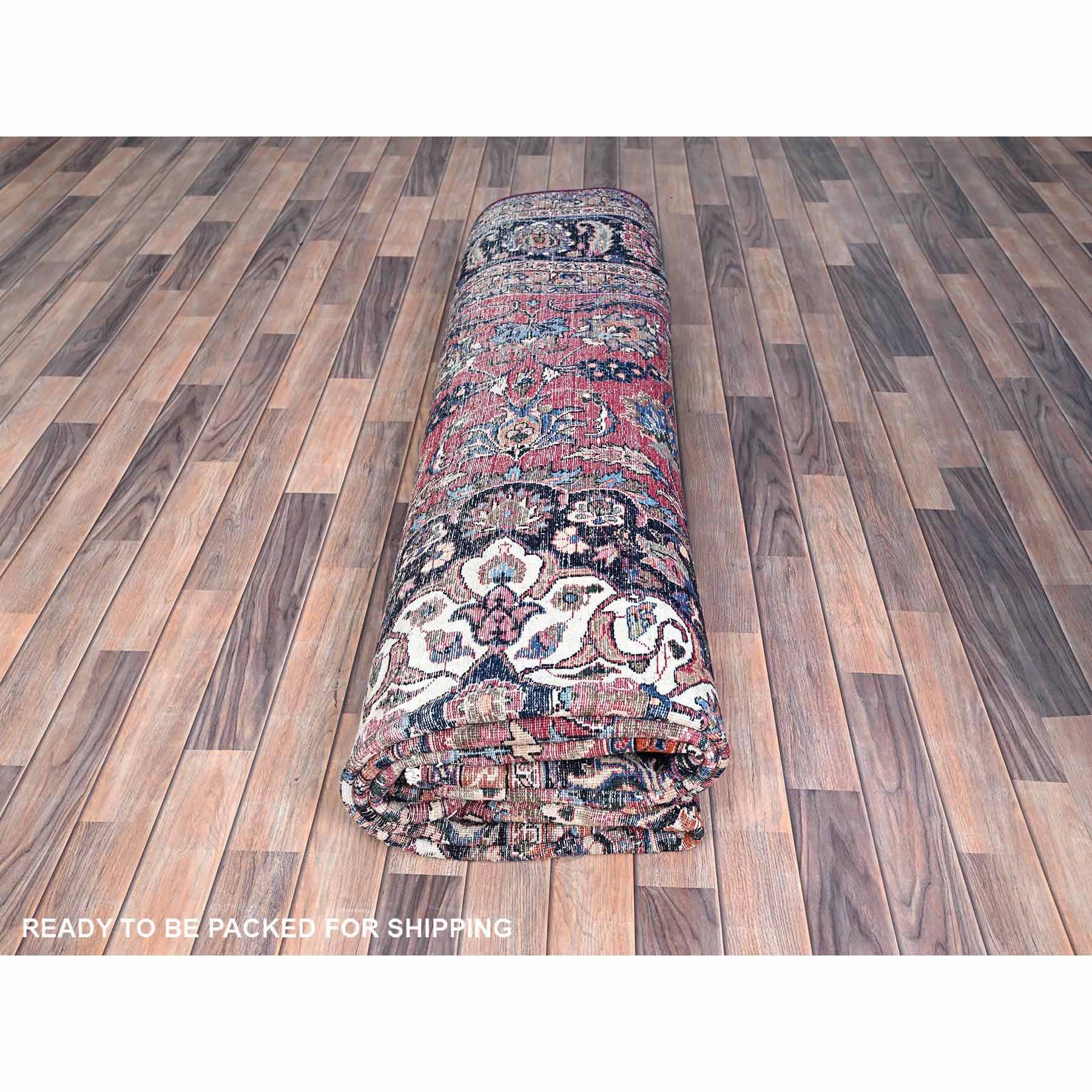 Overdyed-Vintage-Hand-Knotted-Rug-430975
